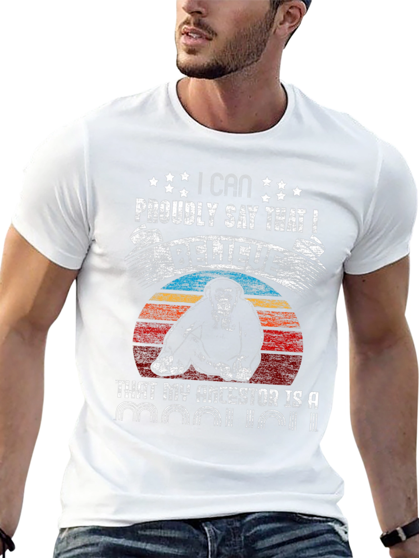 Primate Ancestor T-Shirt - Humorous Ape Design