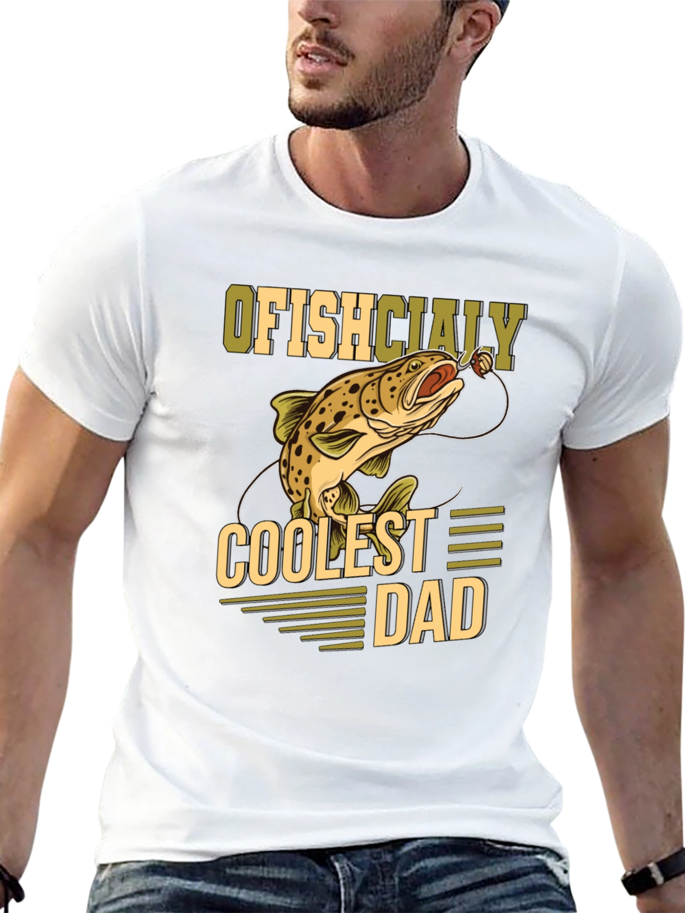 Ofishcially Coolest Dad T-Shirt - Fishing Tee