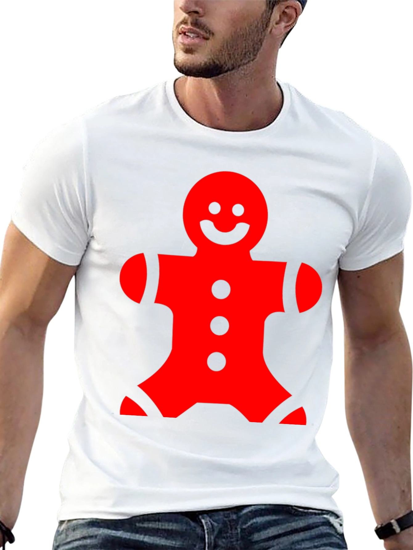 Festive Gingerbread Man Graphic Tee
