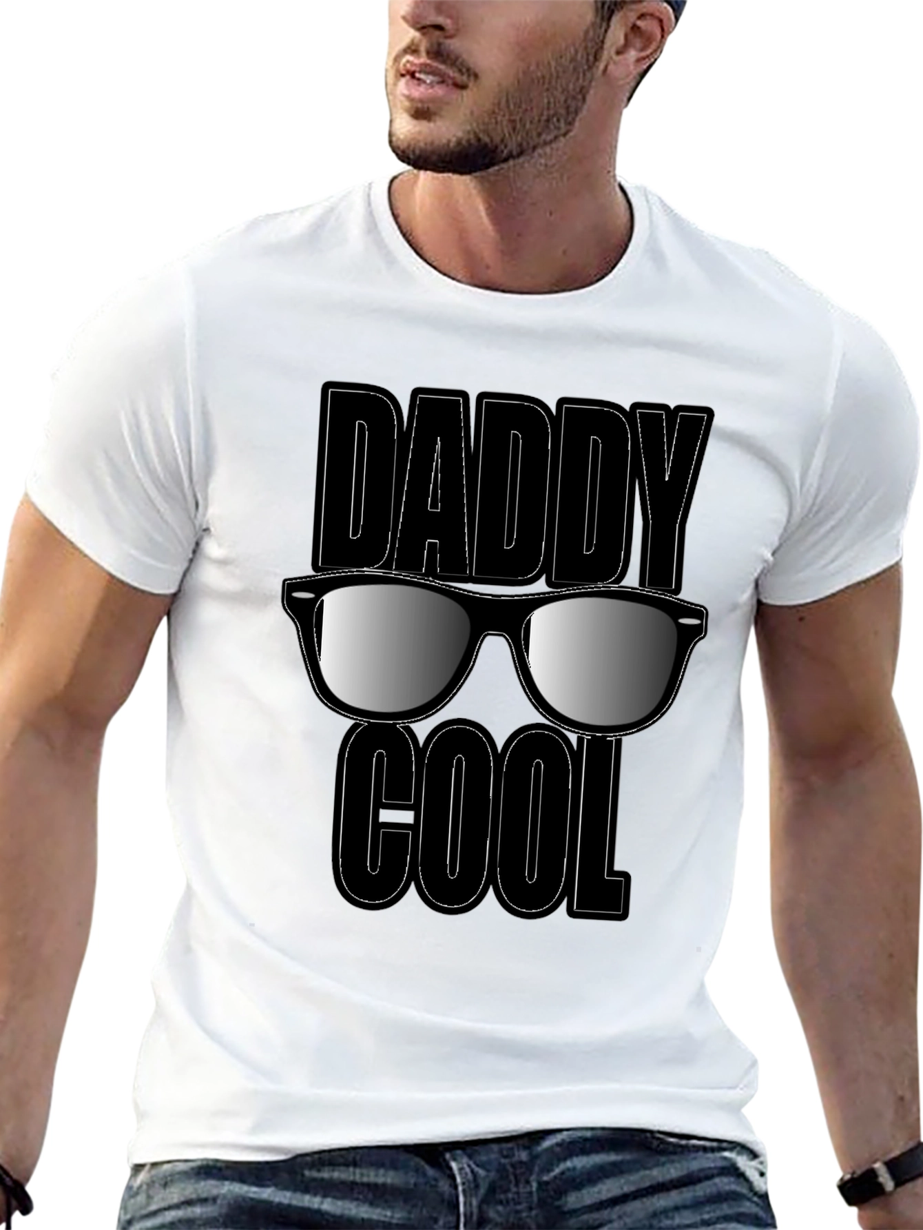 Daddy Cool Graphic T-Shirt - Black