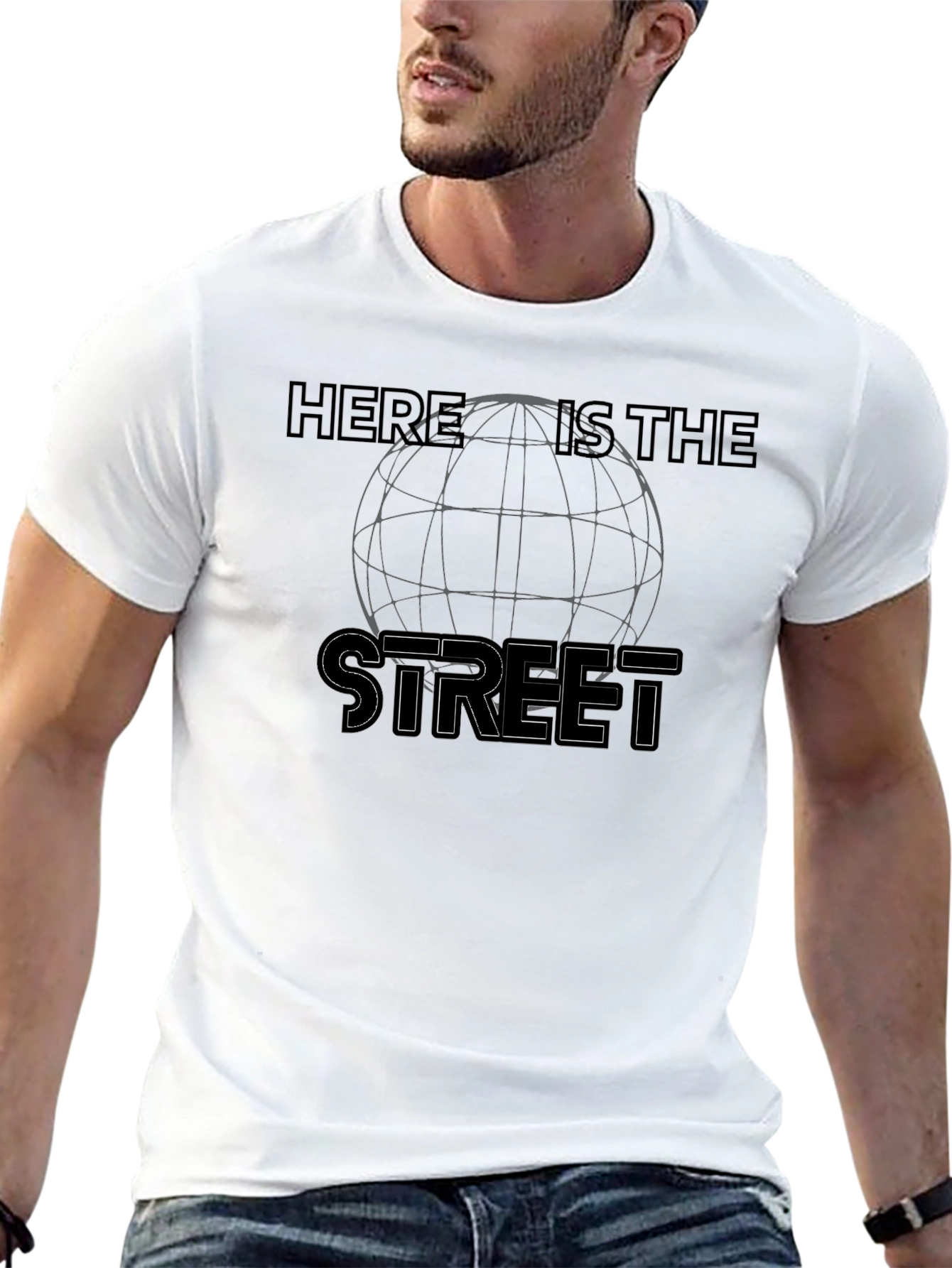Here is The Street Graphic Black T-Shirt