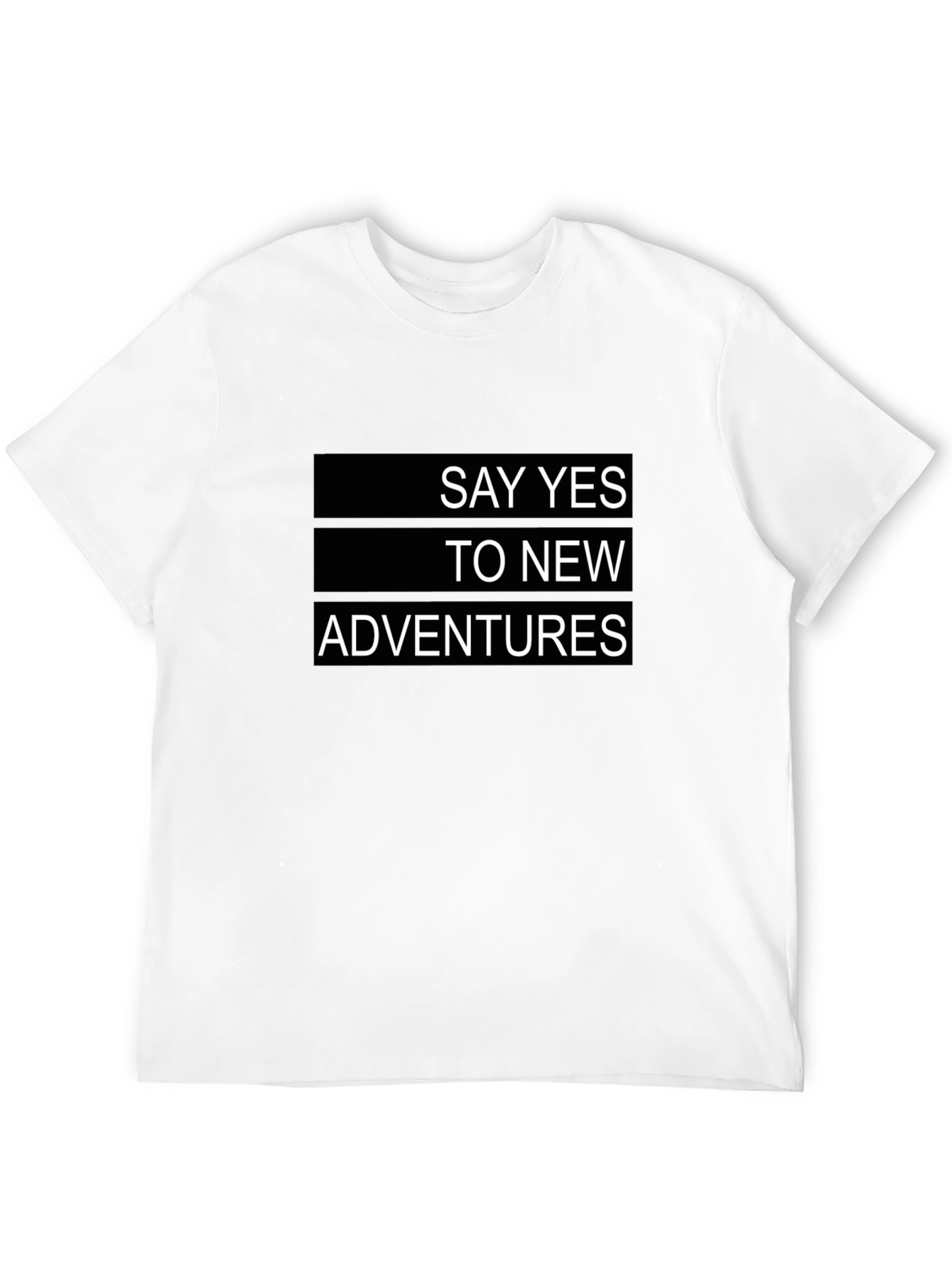 Say Yes To New Adventures Black Graphic Tee