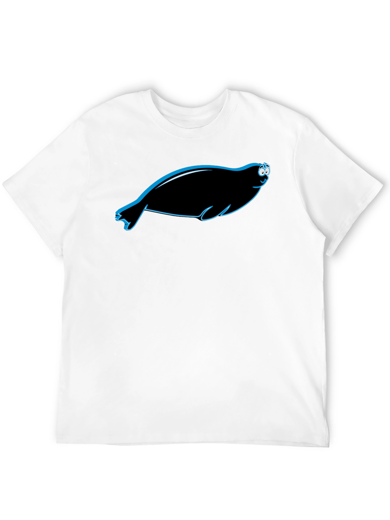 Funny Seal Graphic Tee - Black Unisex Shirt