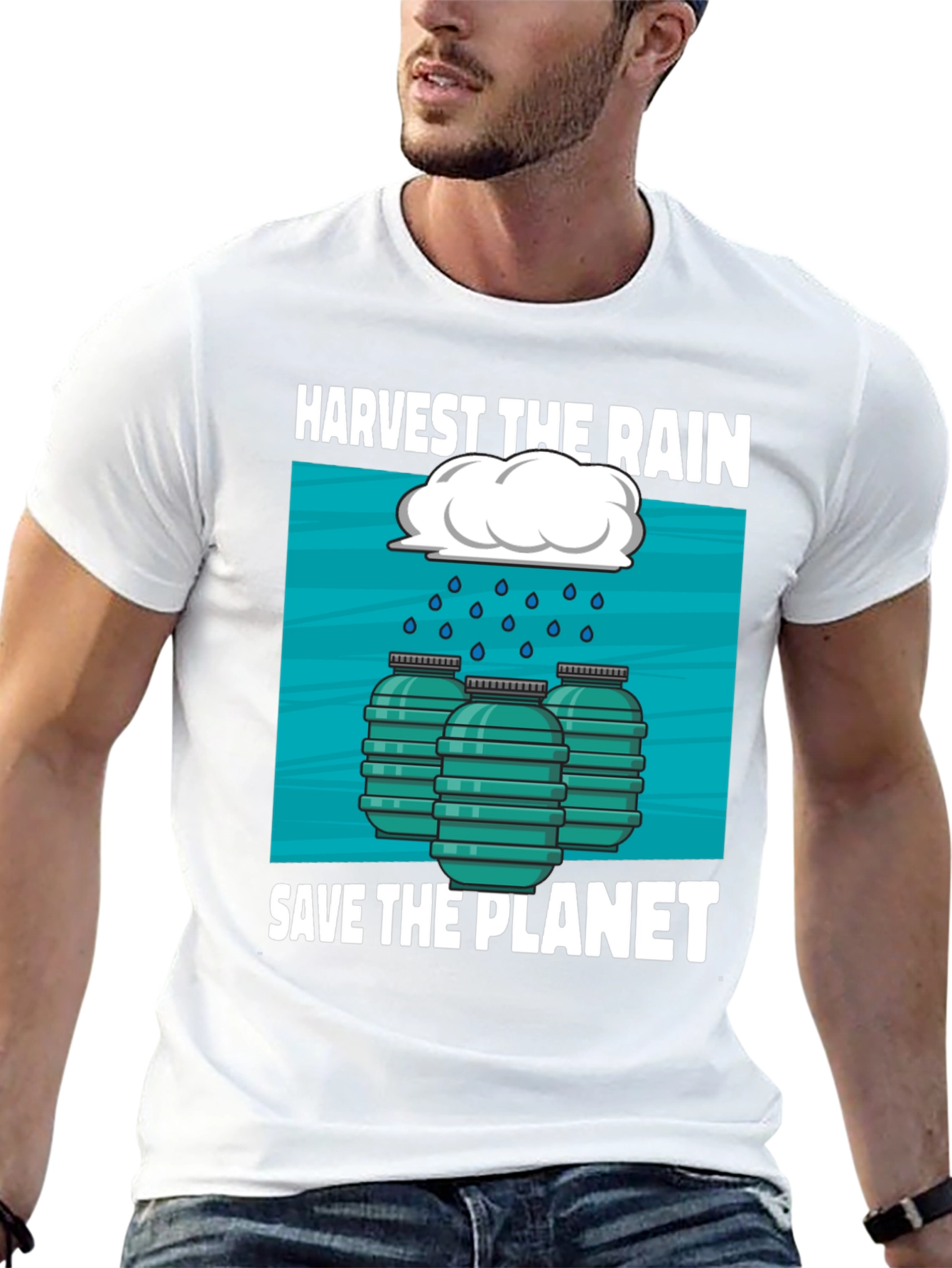 Harvest Rain Save Planet Graphic Tee