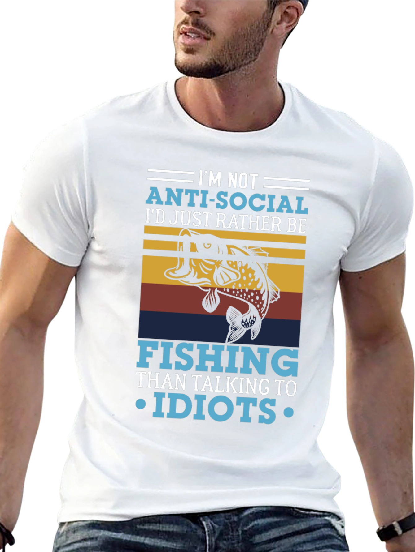 Im Not Anti-Social Fishing T-Shirt