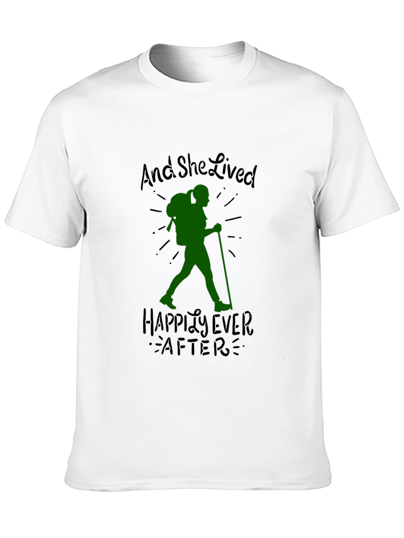 Hiking Lover T-Shirt: And She Lived Happily Ever After