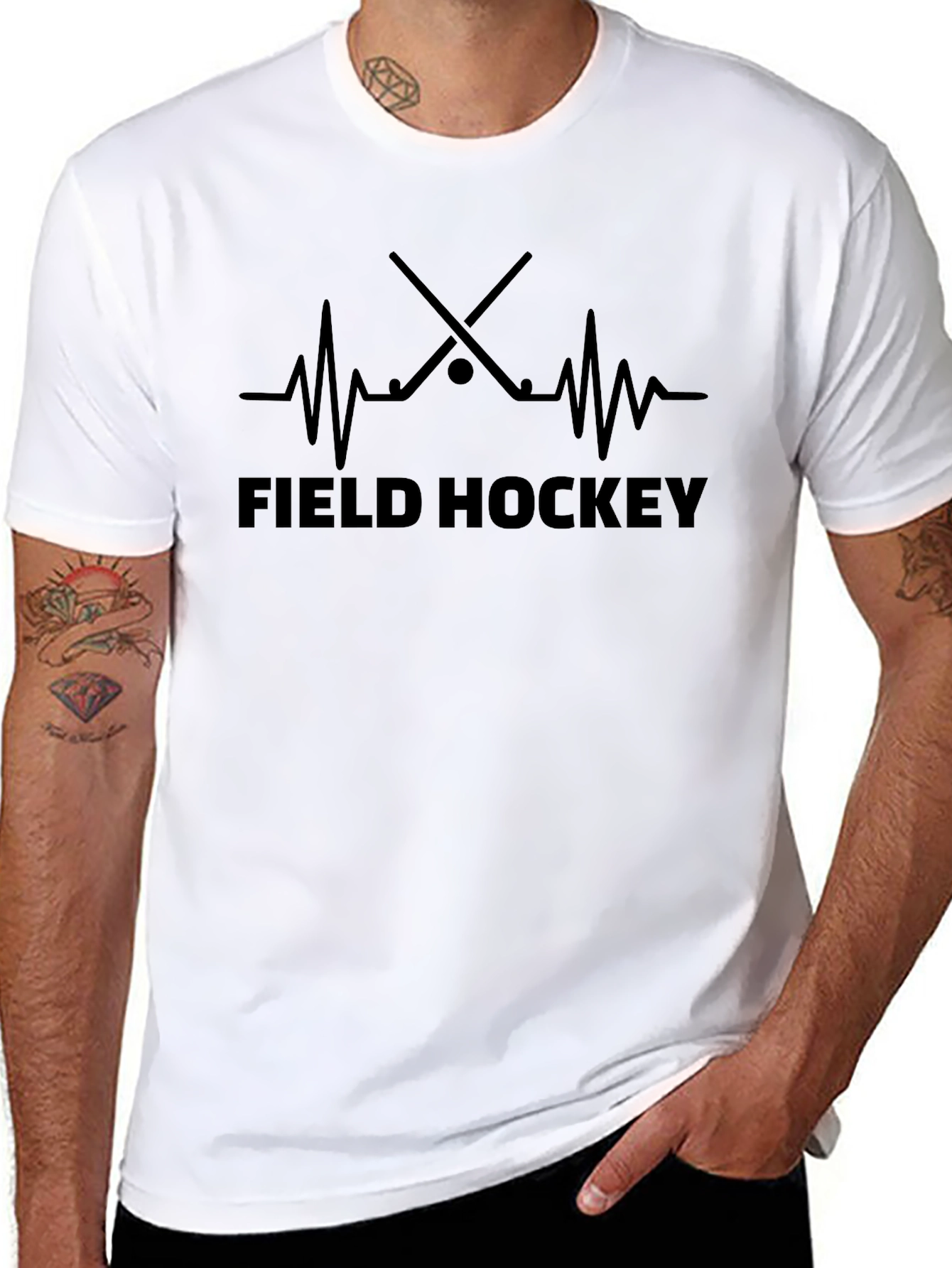 Field Hockey Heartbeat T-Shirt