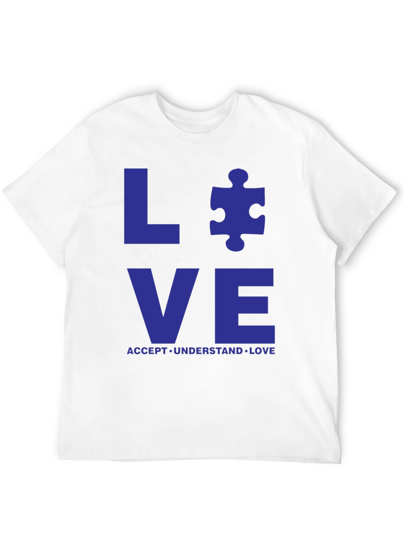 Autism Awareness Love T-Shirt - Accept Understand Love