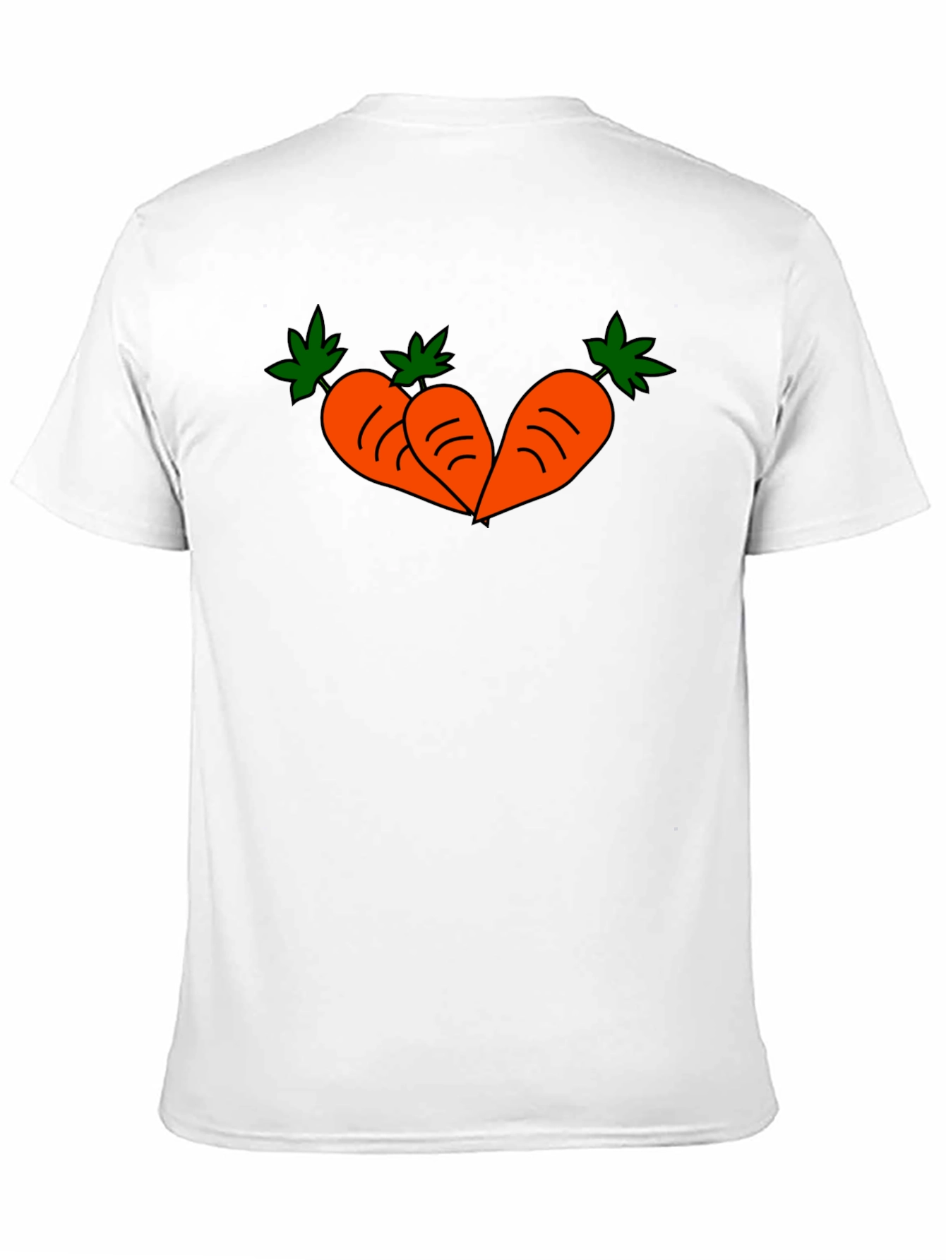 Carrot Trio Graphic T-Shirt - Black