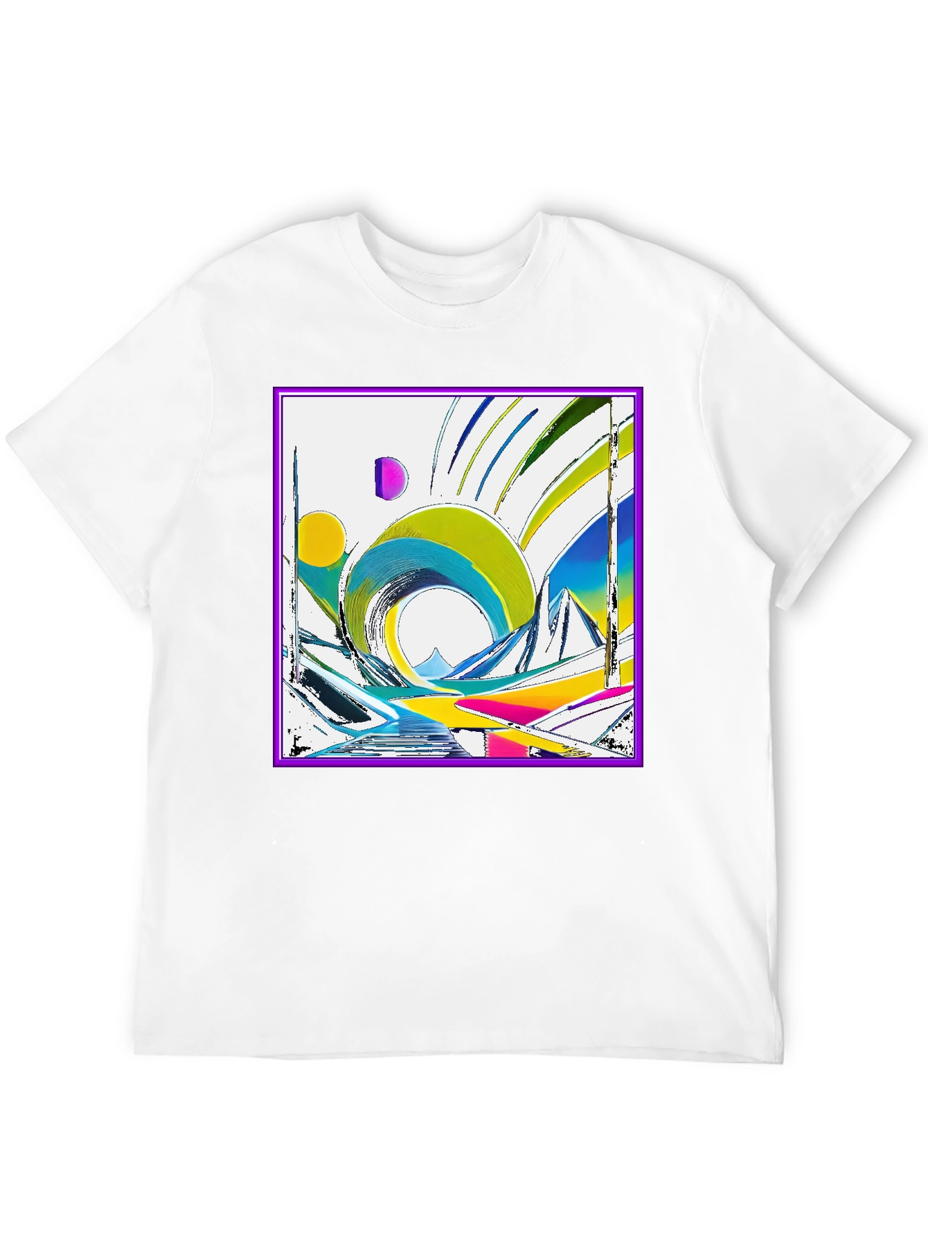 Abstract Geometric Art T-Shirt - Modern Design