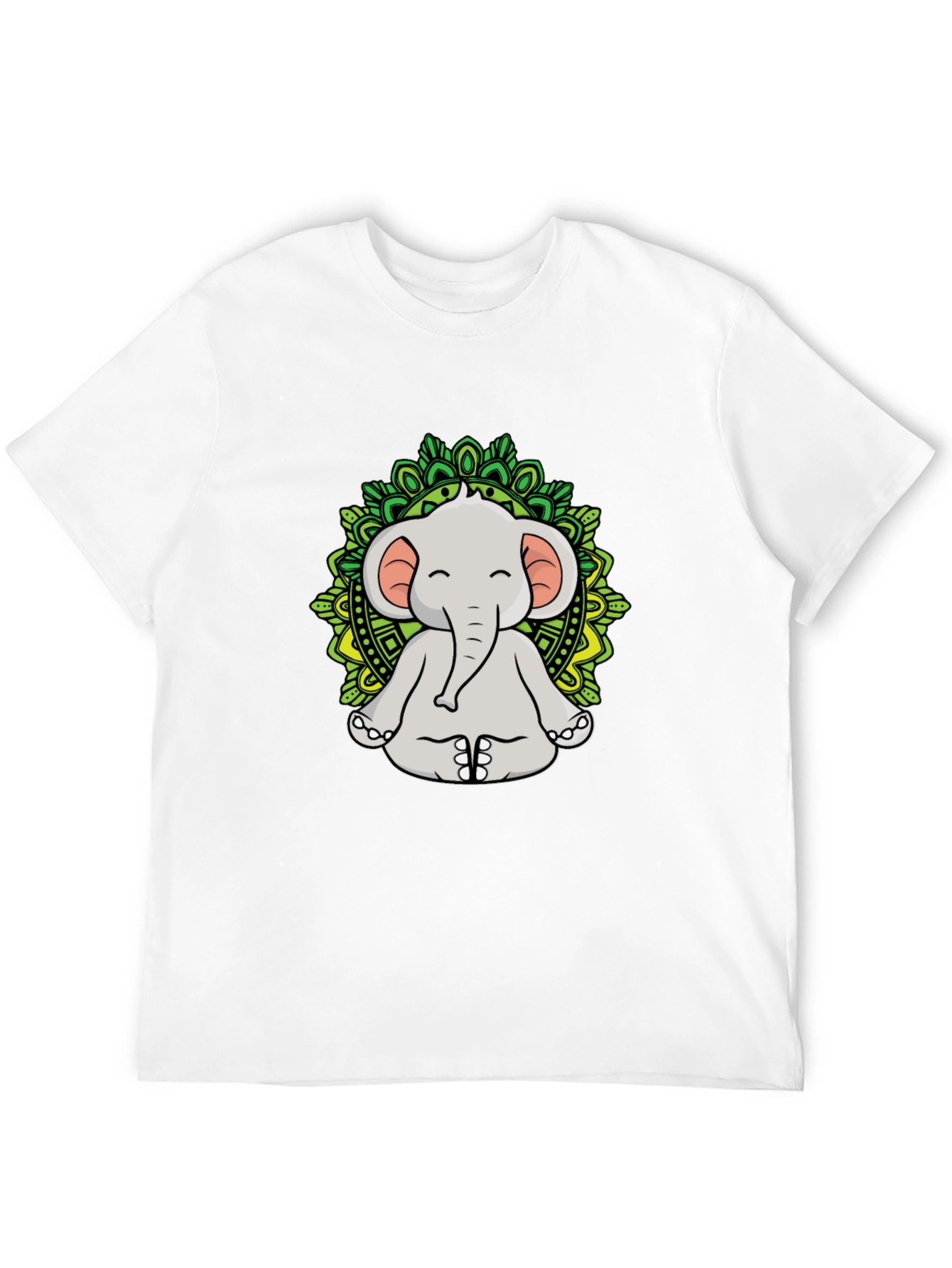 Meditating Elephant Mandala T-Shirt