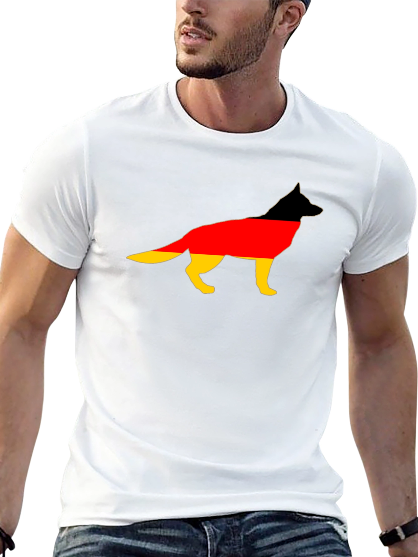German Shepherd Flag T-Shirt