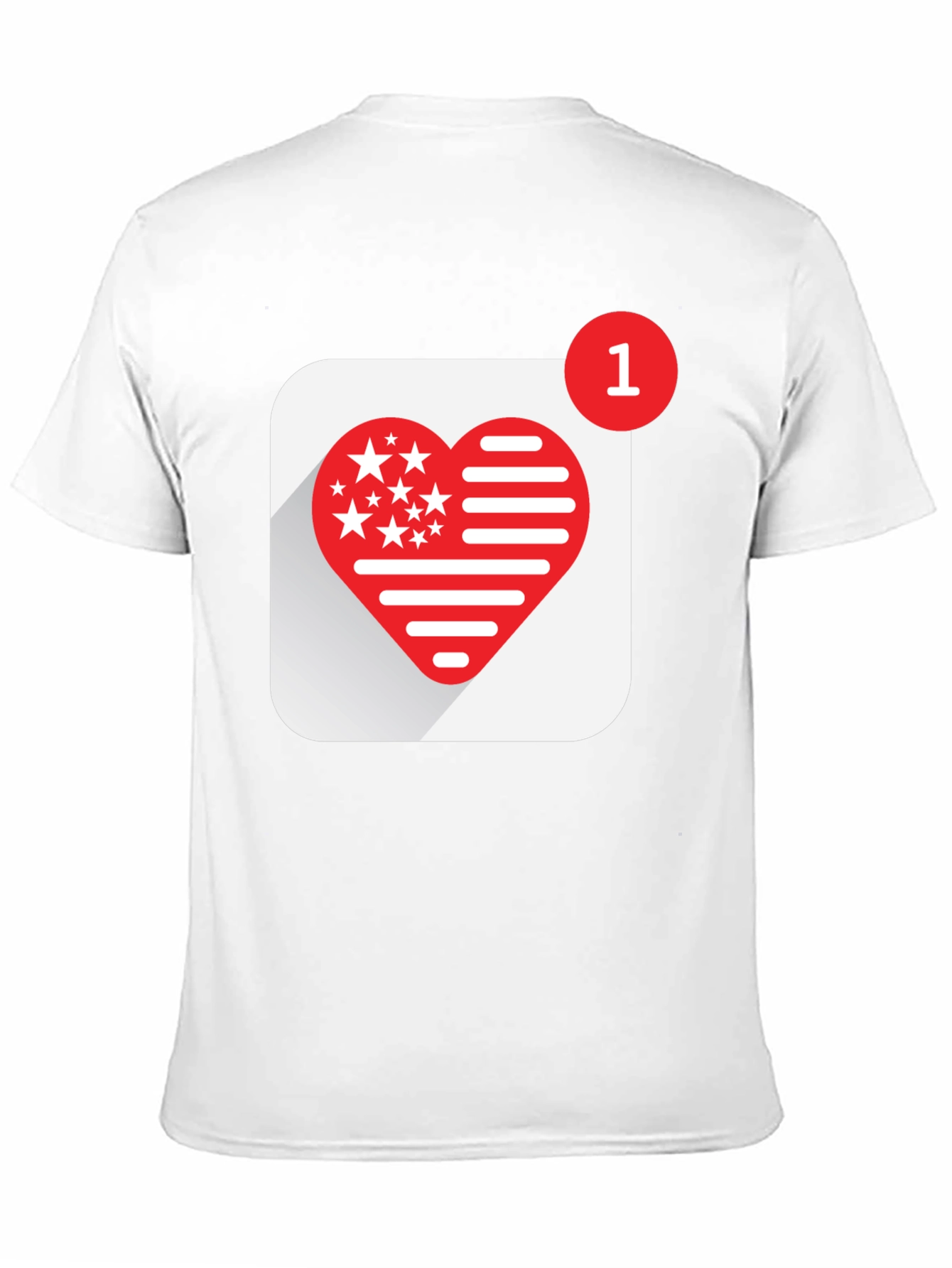 Heart Notification Graphic Tee - Black