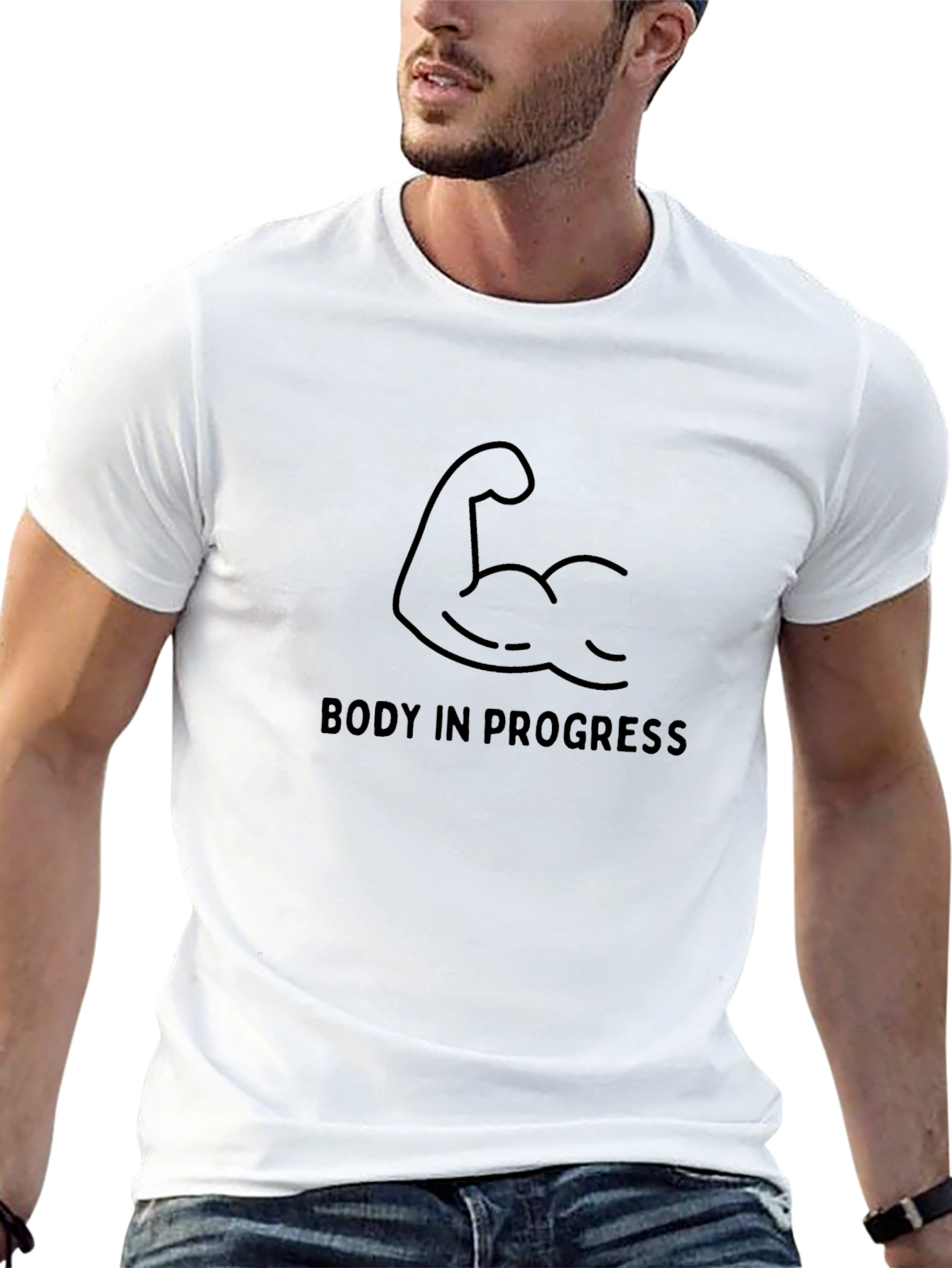 Body In Progress T-Shirt - Fitness Motivation Apparel