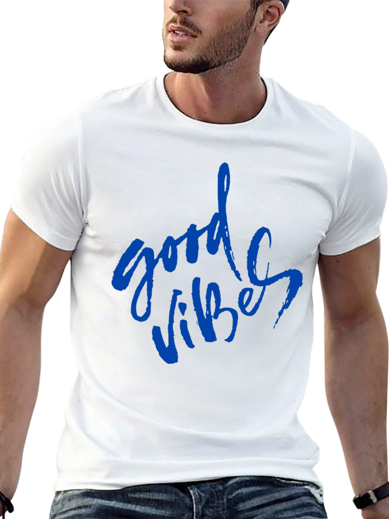 Good Vibes Graphic Tee - Black Casual T-Shirt