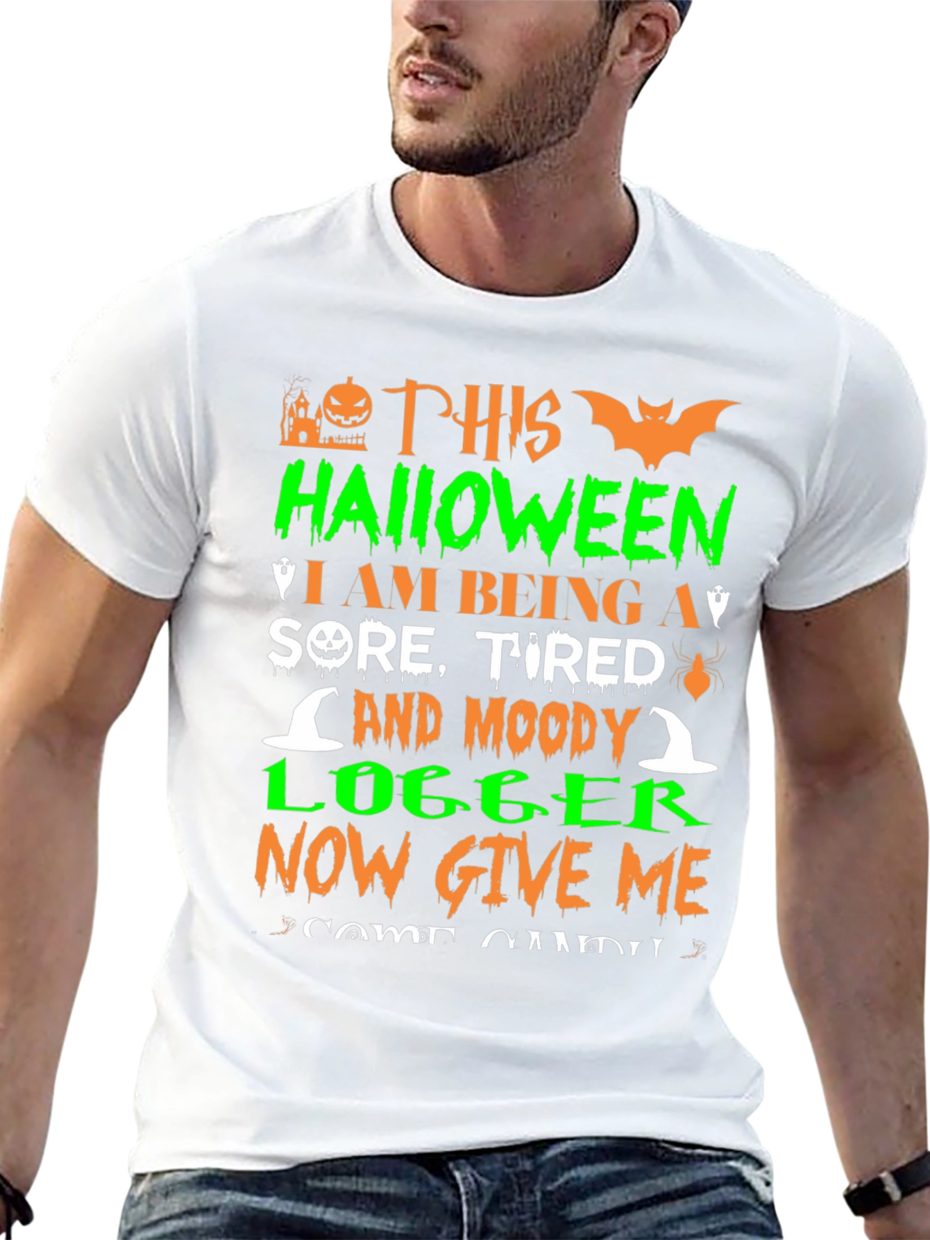 Halloween Moody Logger T-Shirt
