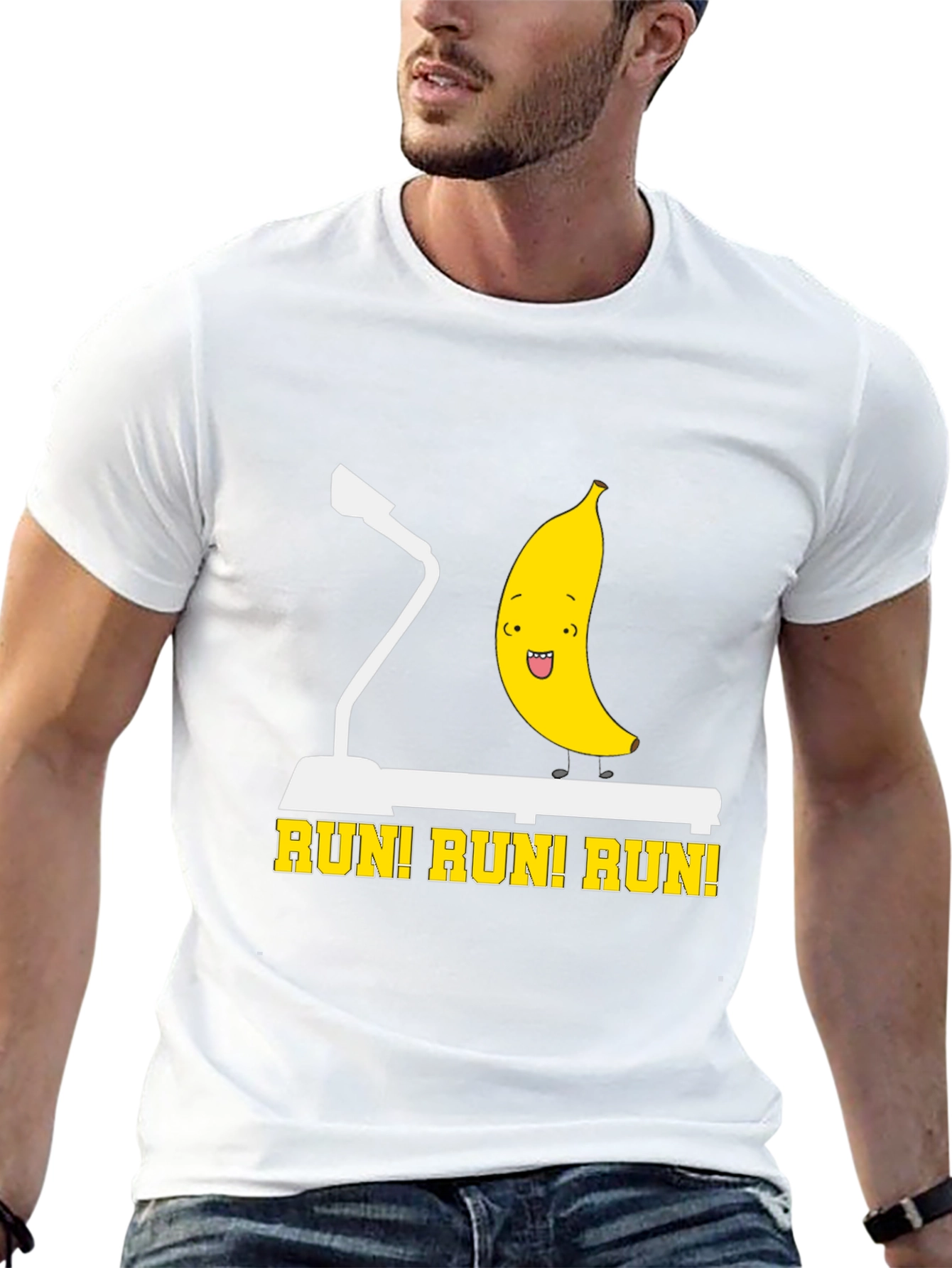 Runi! Runi! Runi! Funny Banana Workout T-Shirt