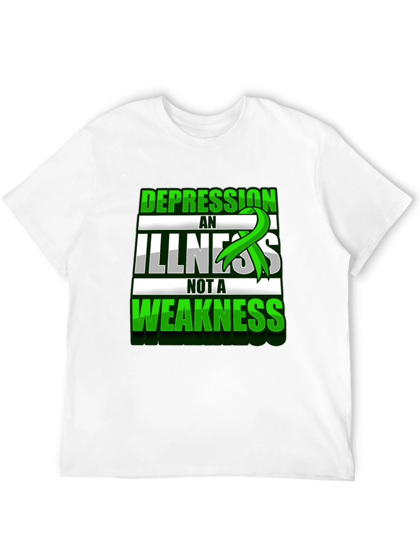 Depression Awareness T-Shirt - Illness Not Weakness