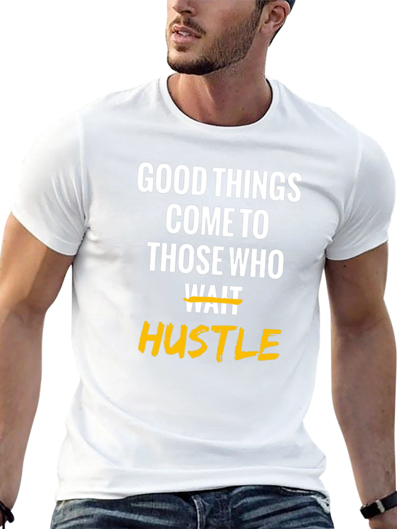Motivational Hustle Graphic T-Shirt