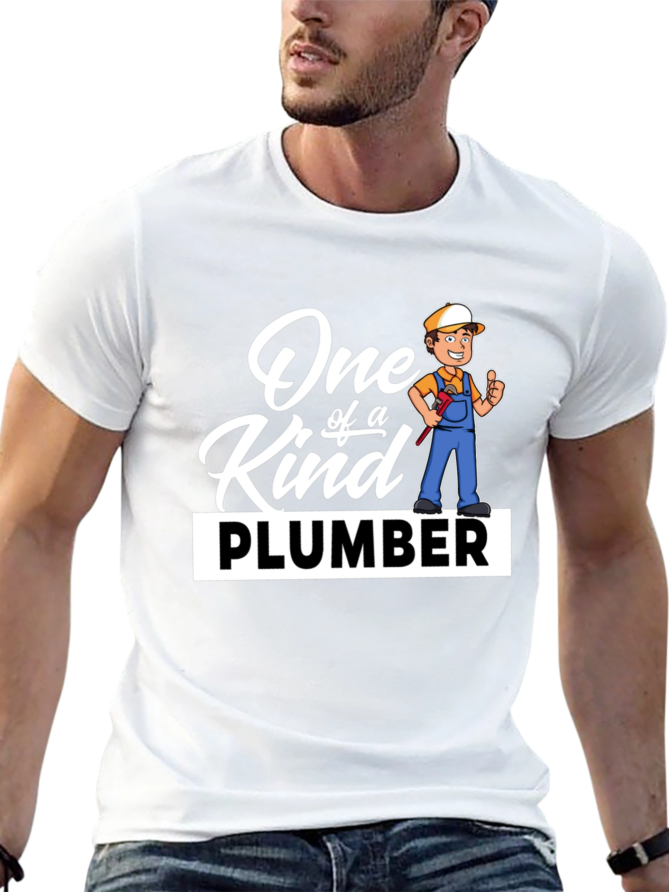 One of a Kind Plumber Graphic T-Shirt