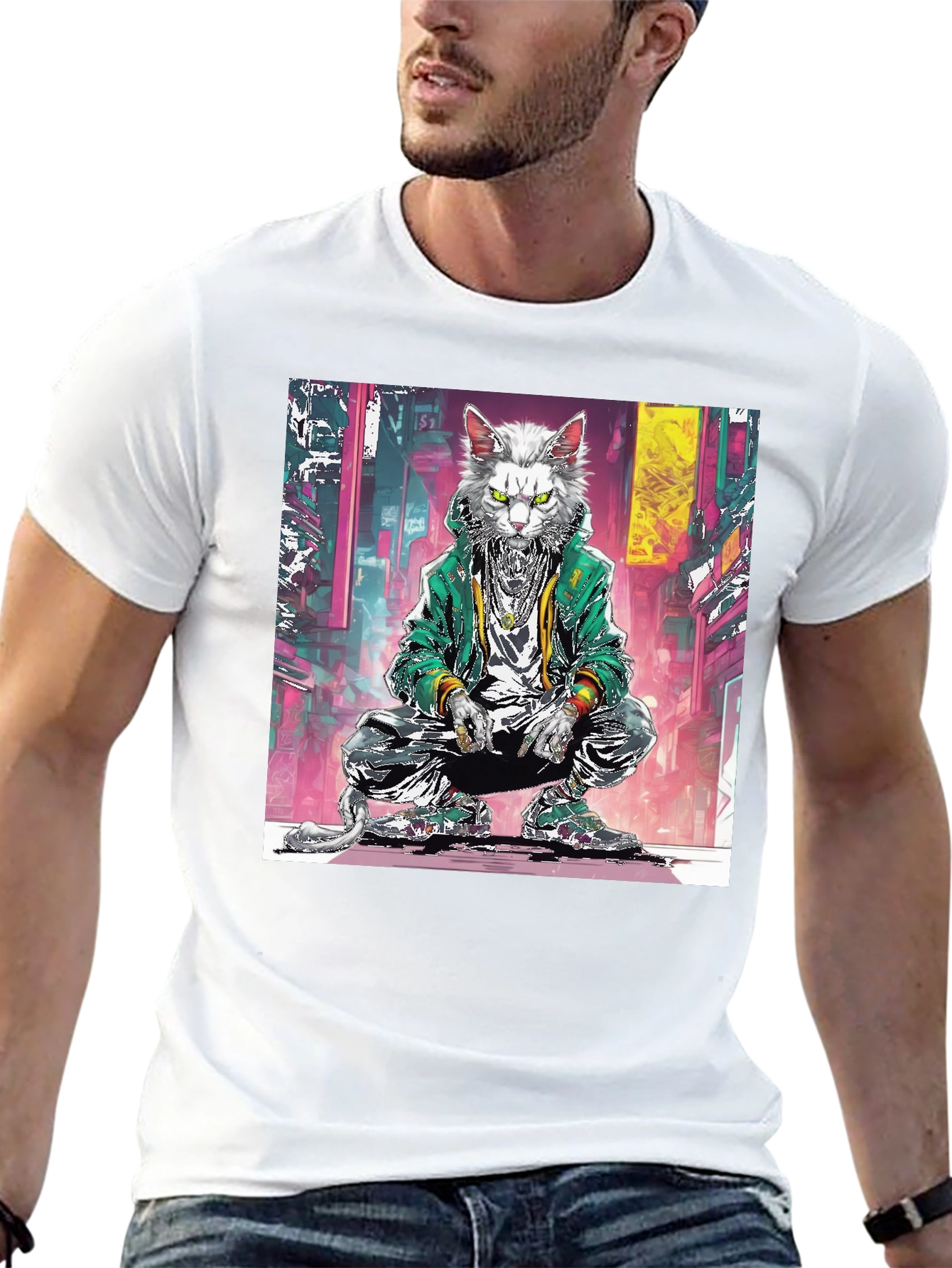 Urban Cat Graphic Tee