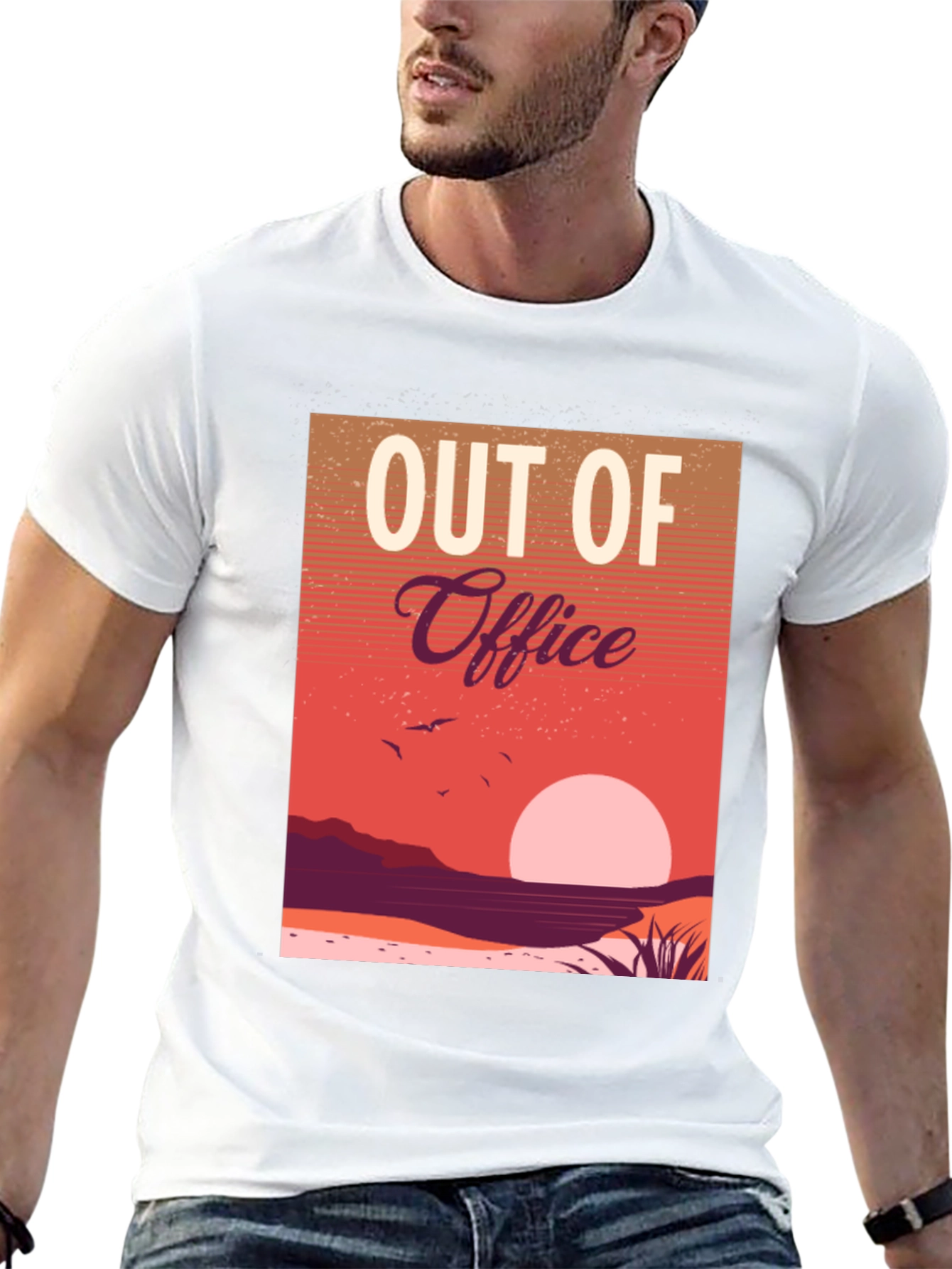 Out of Office Sunset Graphic Tee