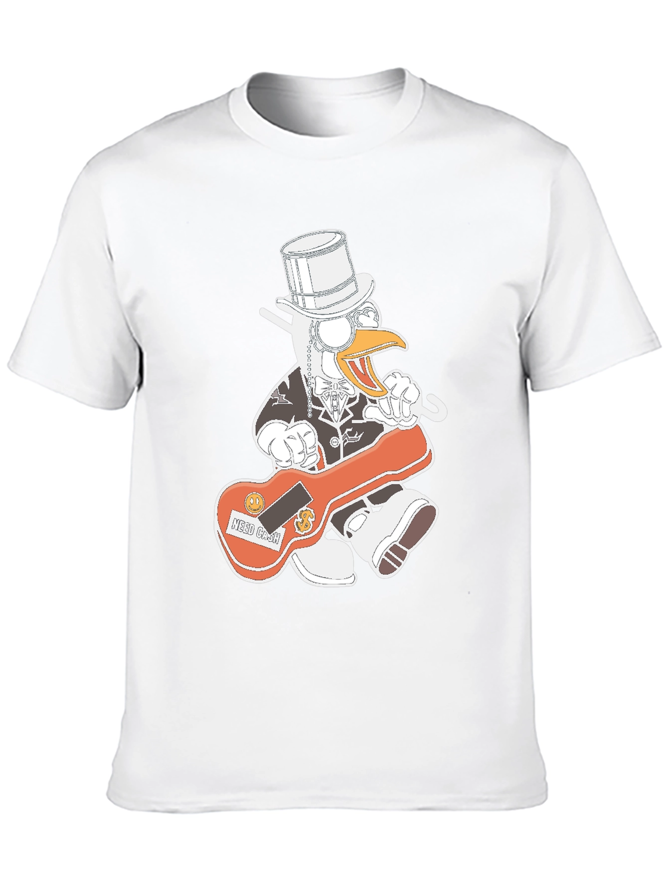 Duck Needs Cash T-Shirt - Funny Cartoon Graphic Tee