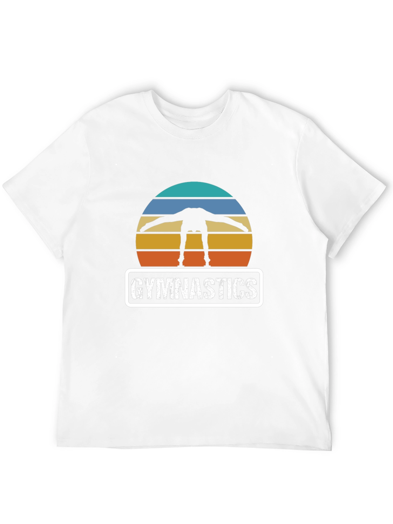 Gymnastics Retro Sunset Graphic T-Shirt
