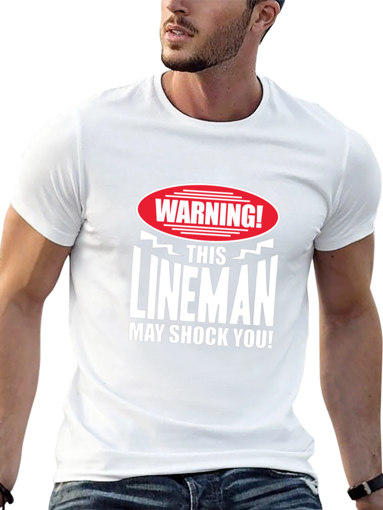 Warning Lineman May Shock You! T-Shirt