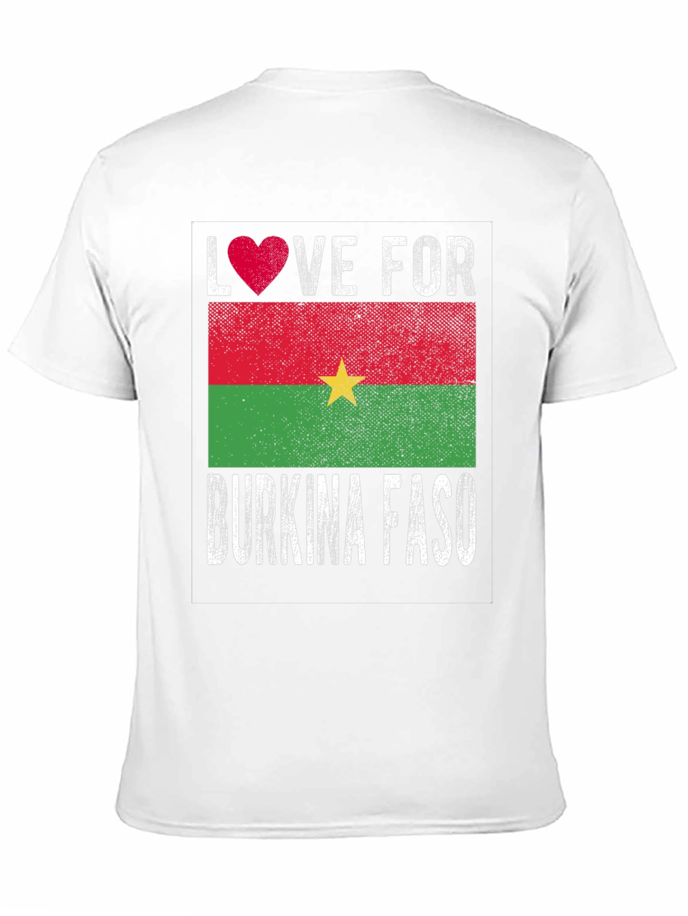 Burkina Faso Love Heart Flag T-Shirt