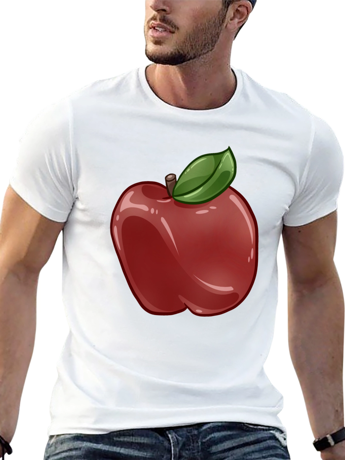 Apple Graphic Black T-Shirt
