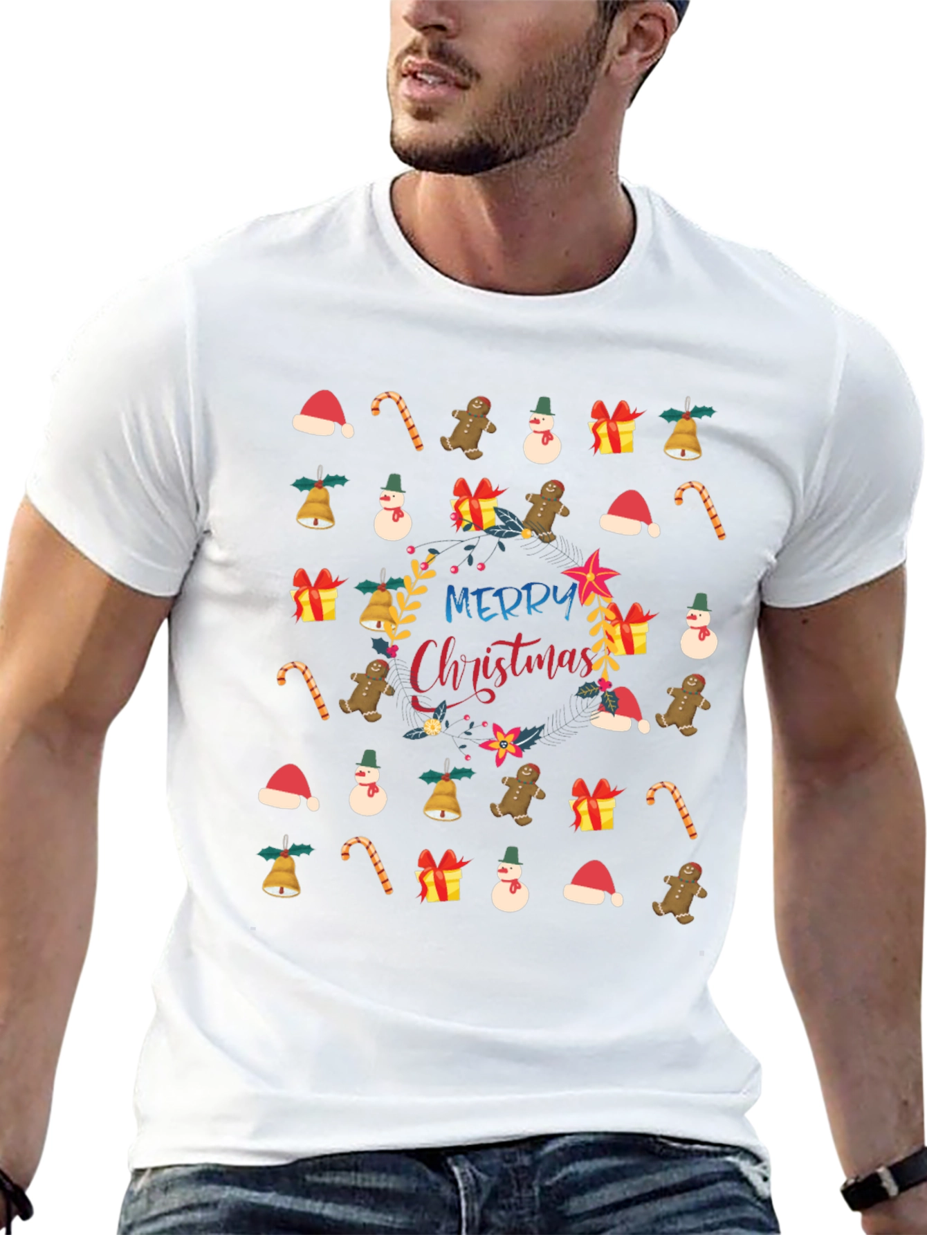 Festive Christmas Print T-Shirt