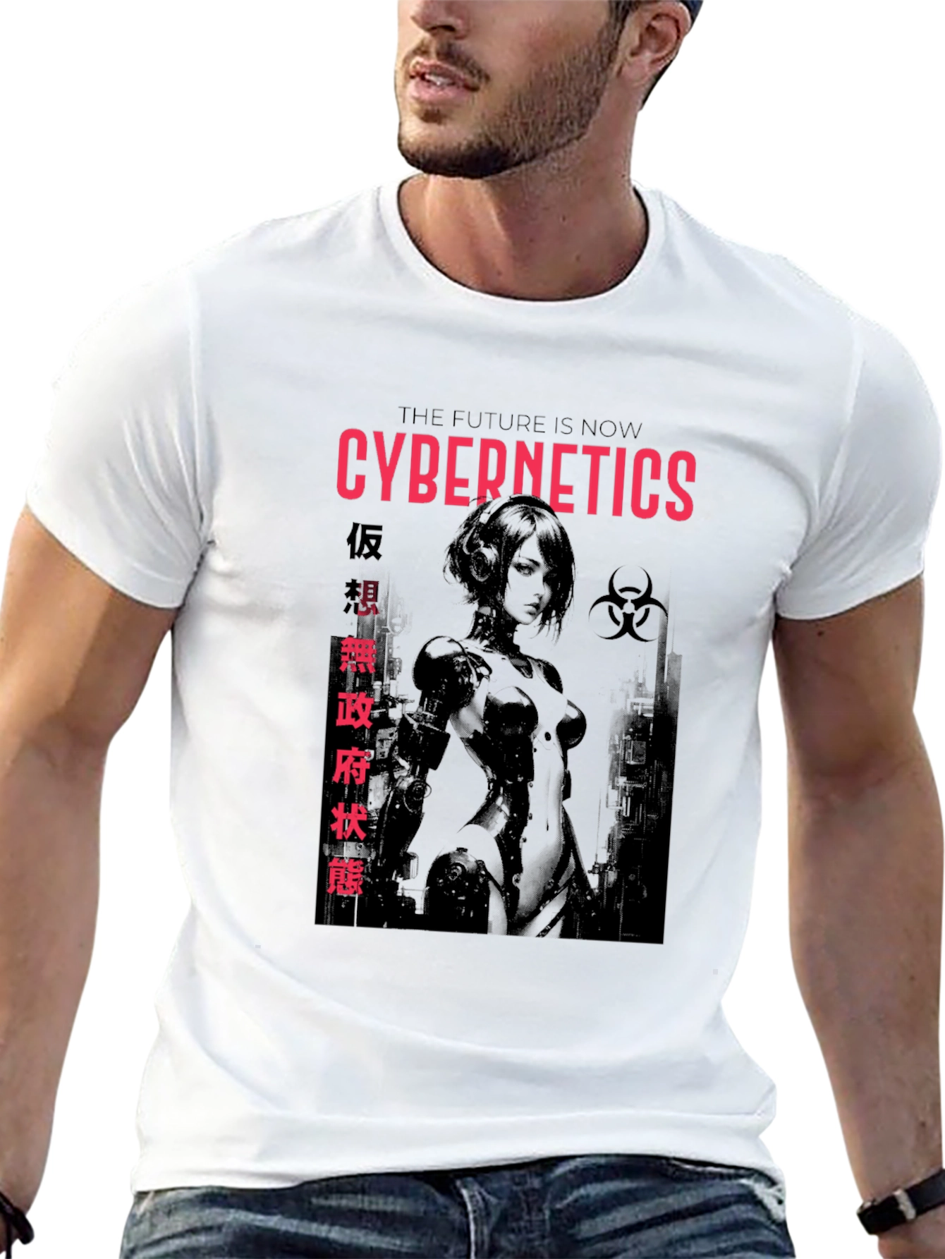 Cybernetics Graphic Print T-Shirt