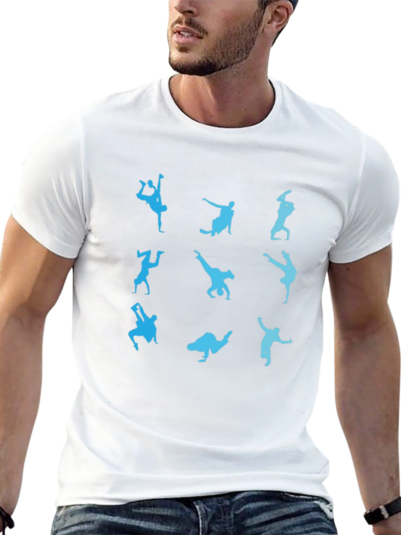 Breakdance Moves Graphic T-Shirt - Black