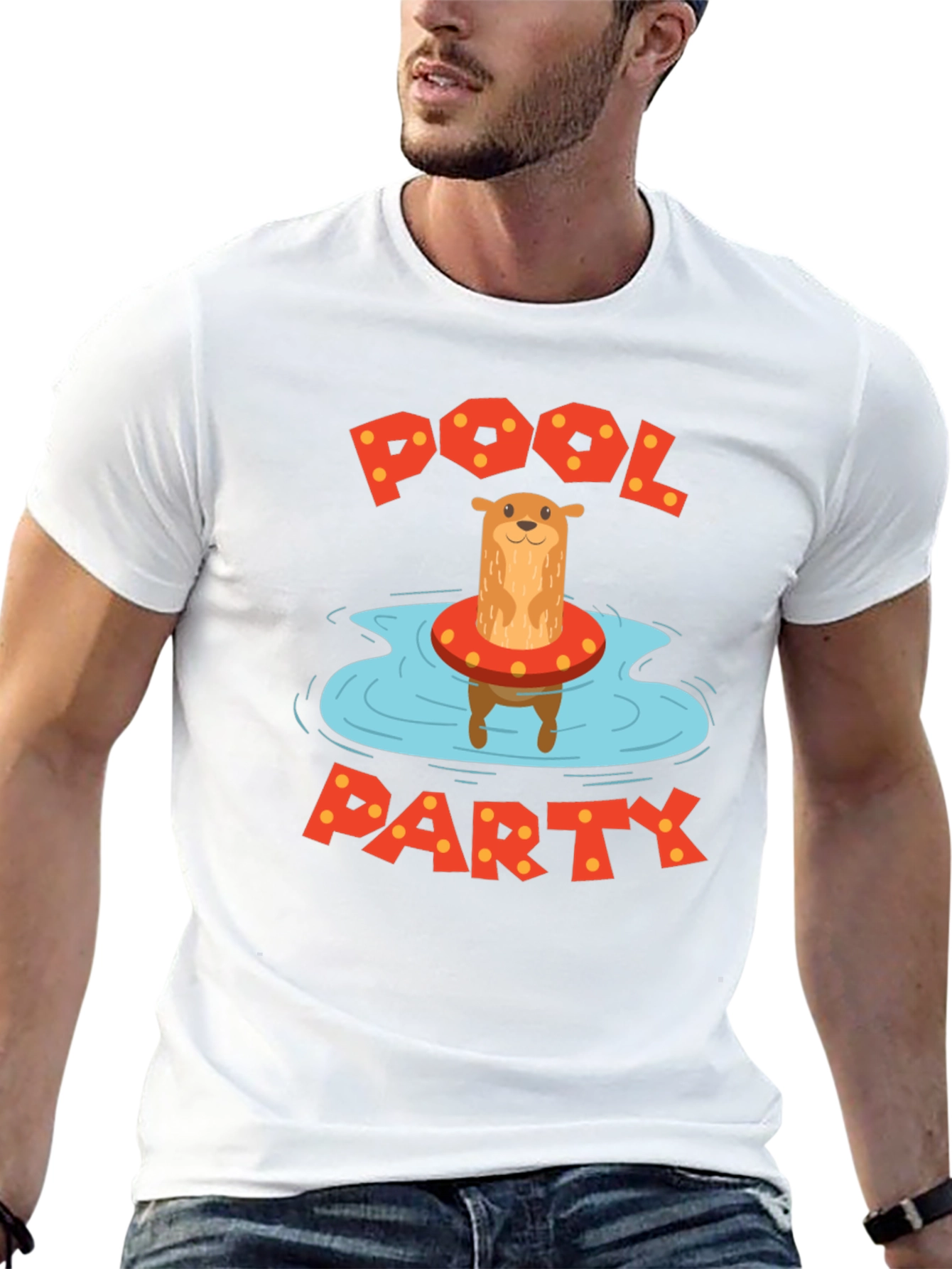 Otter Pool Party Graphic T-Shirt