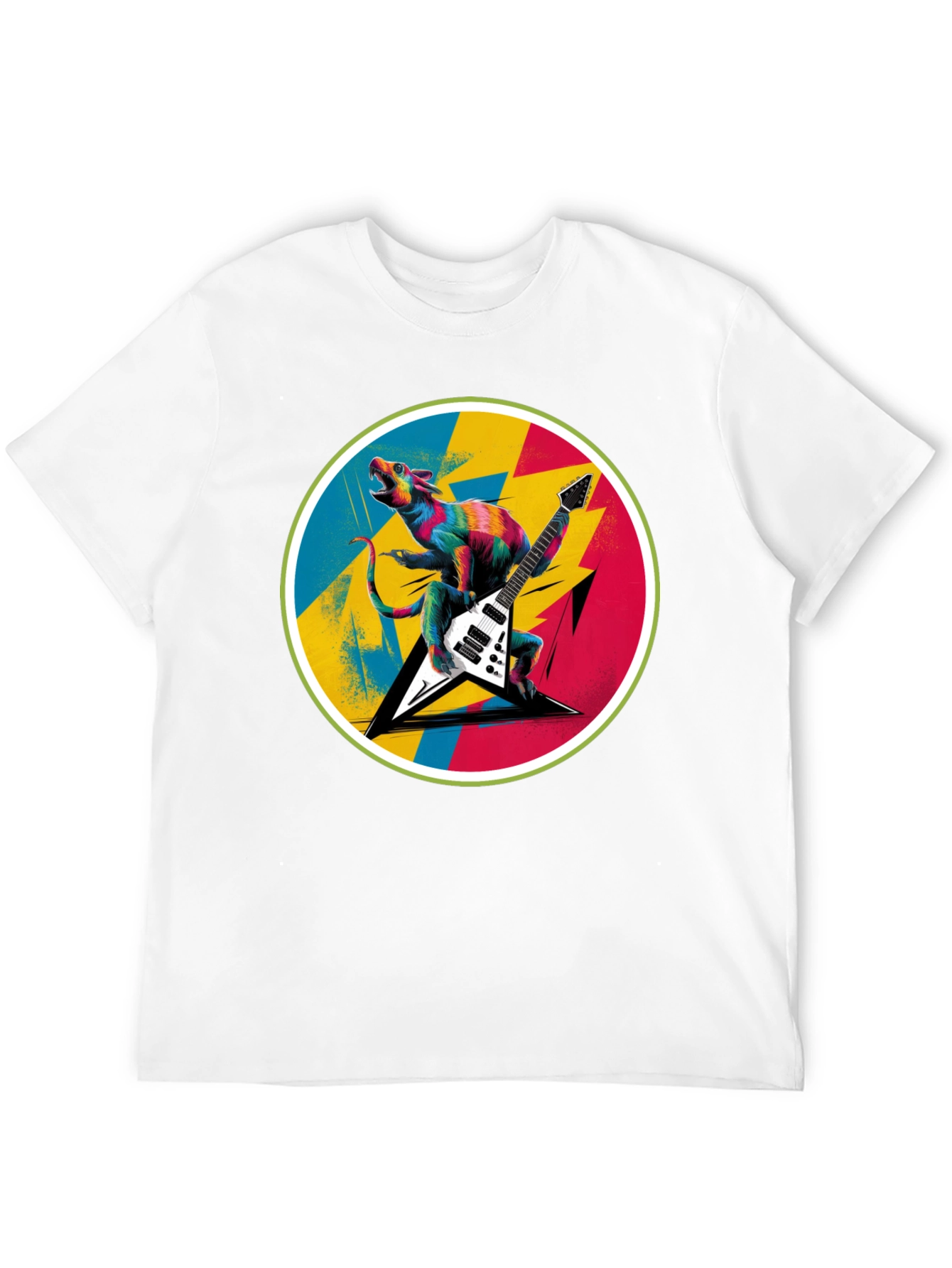 Rock Lizard Graphic Tee - Black Crew Neck