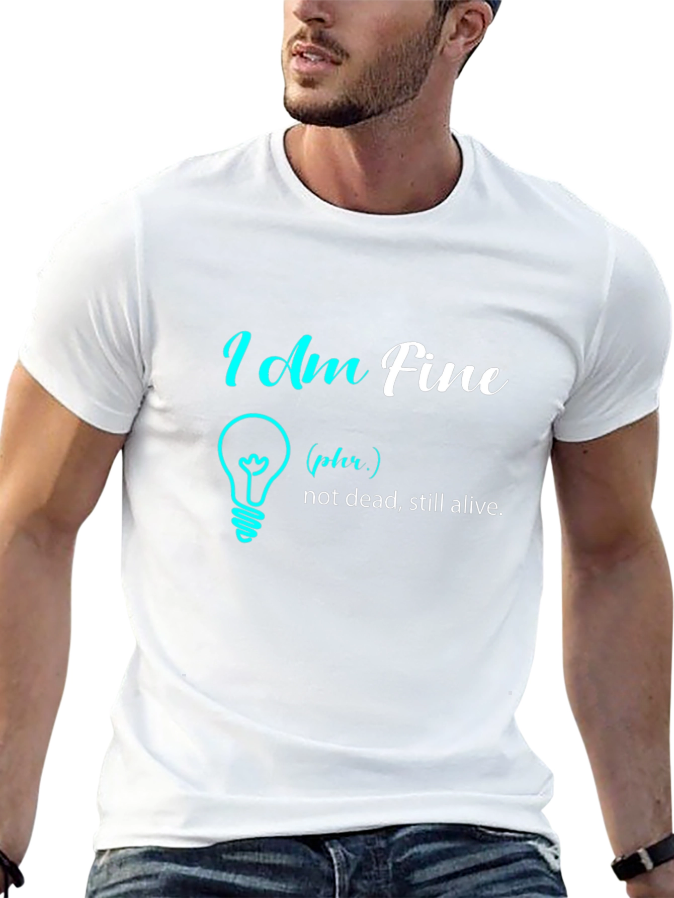 I Am Fine Graphic Tee - Humor T-Shirt
