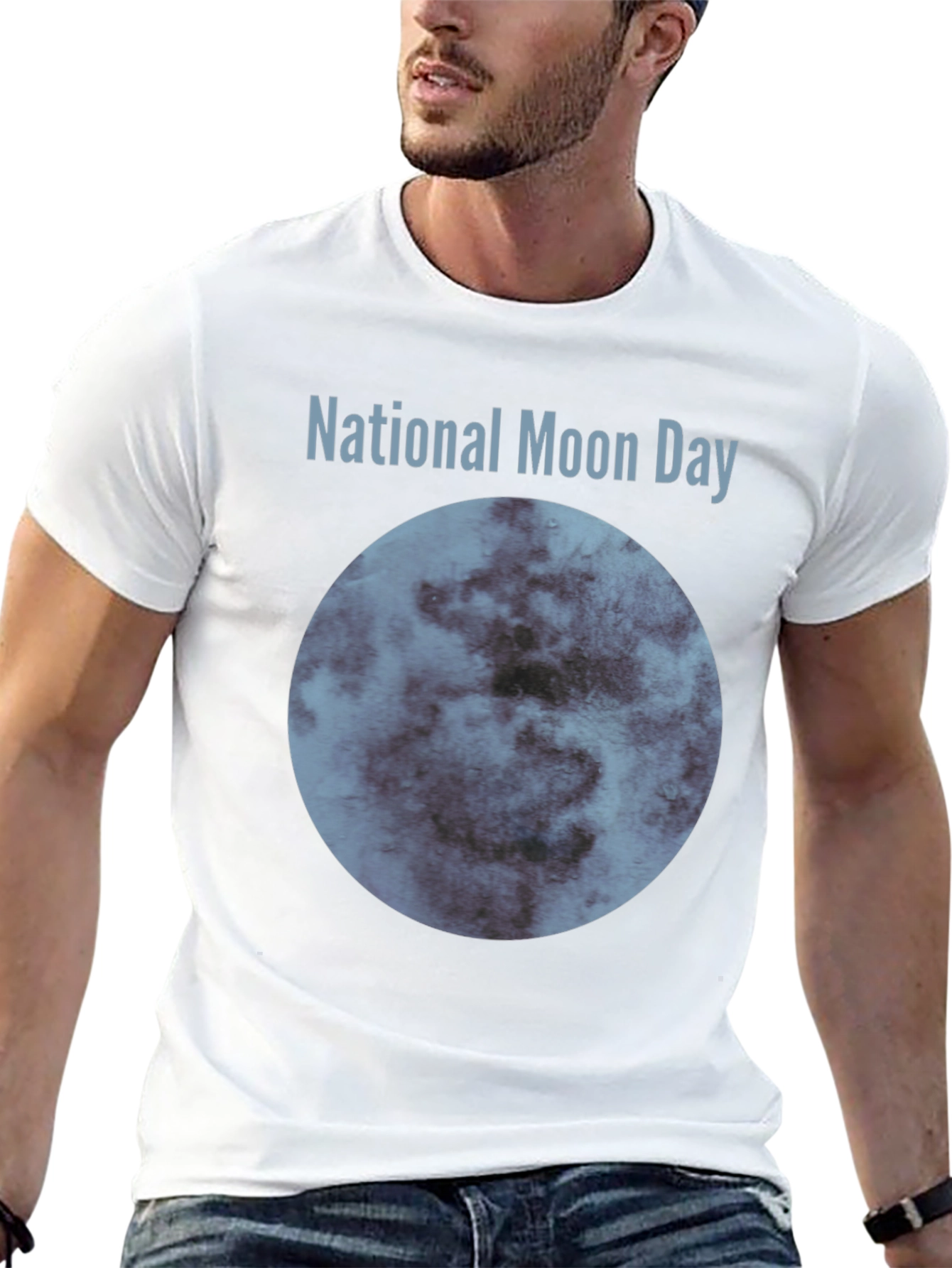 National Moon Day Graphic T-Shirt