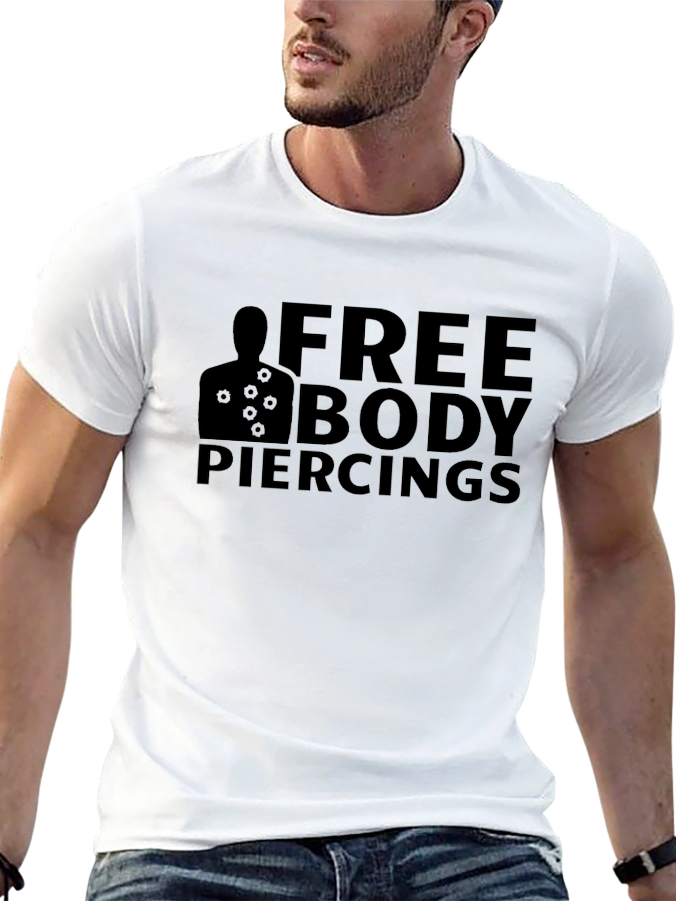 Free Body Piercings Graphic T-Shirt