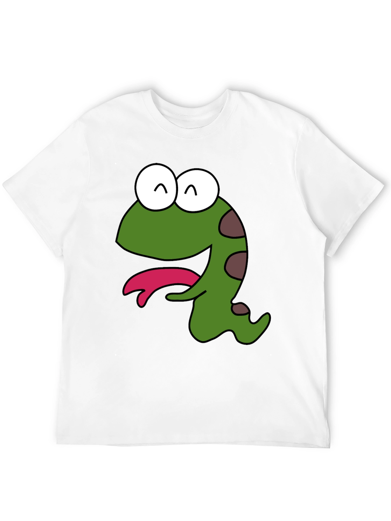 Cartoon Creature Graphic Black T-Shirt