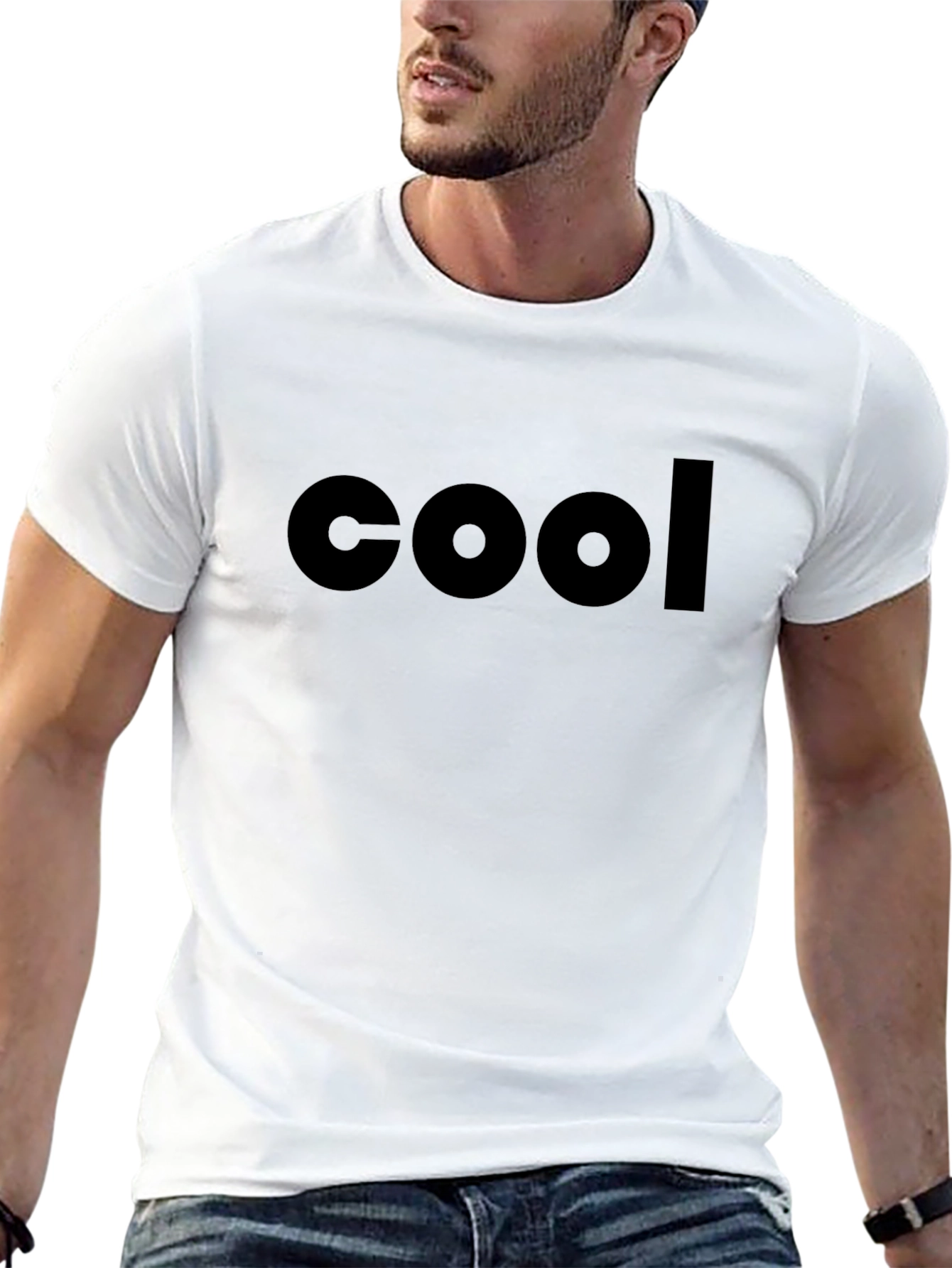Cool Black Graphic Tee - Mens Casual T-Shirt