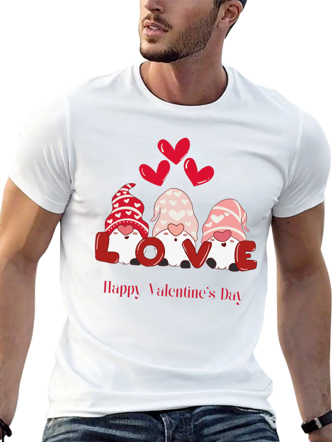 Valentines Day Gnomes Graphic Tee