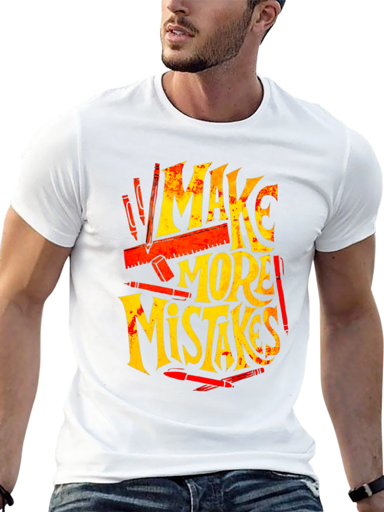 Make More Mistakes Graphic Tee - Black