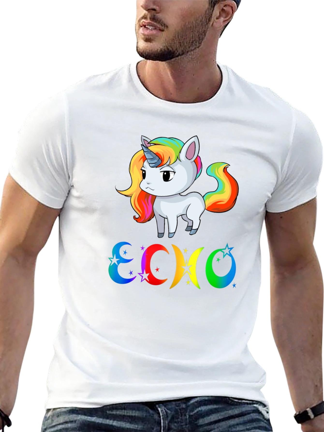 Rainbow Unicorn ECHO T-Shirt