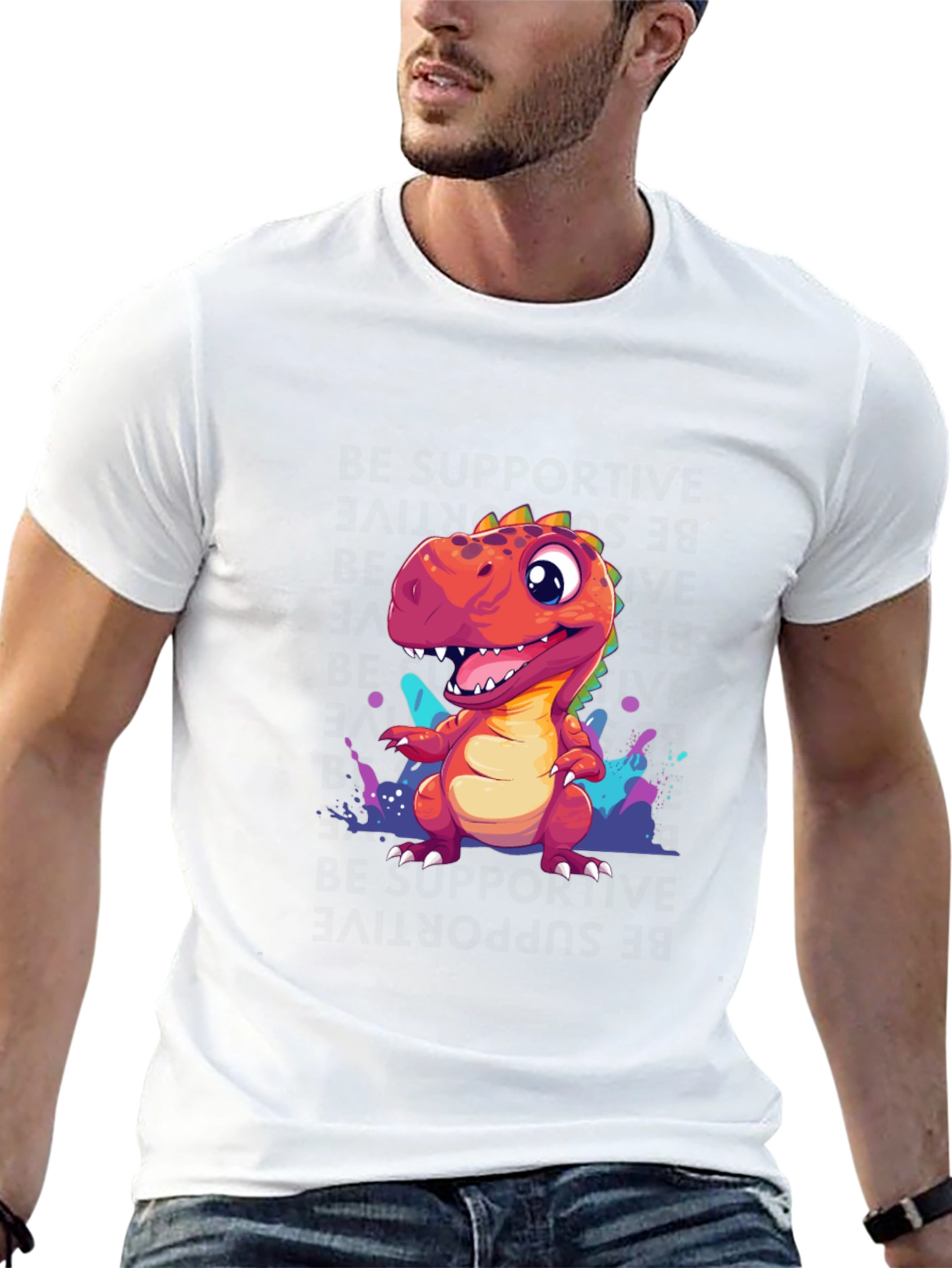 Dino T-Shirt - Fun Cartoon Design