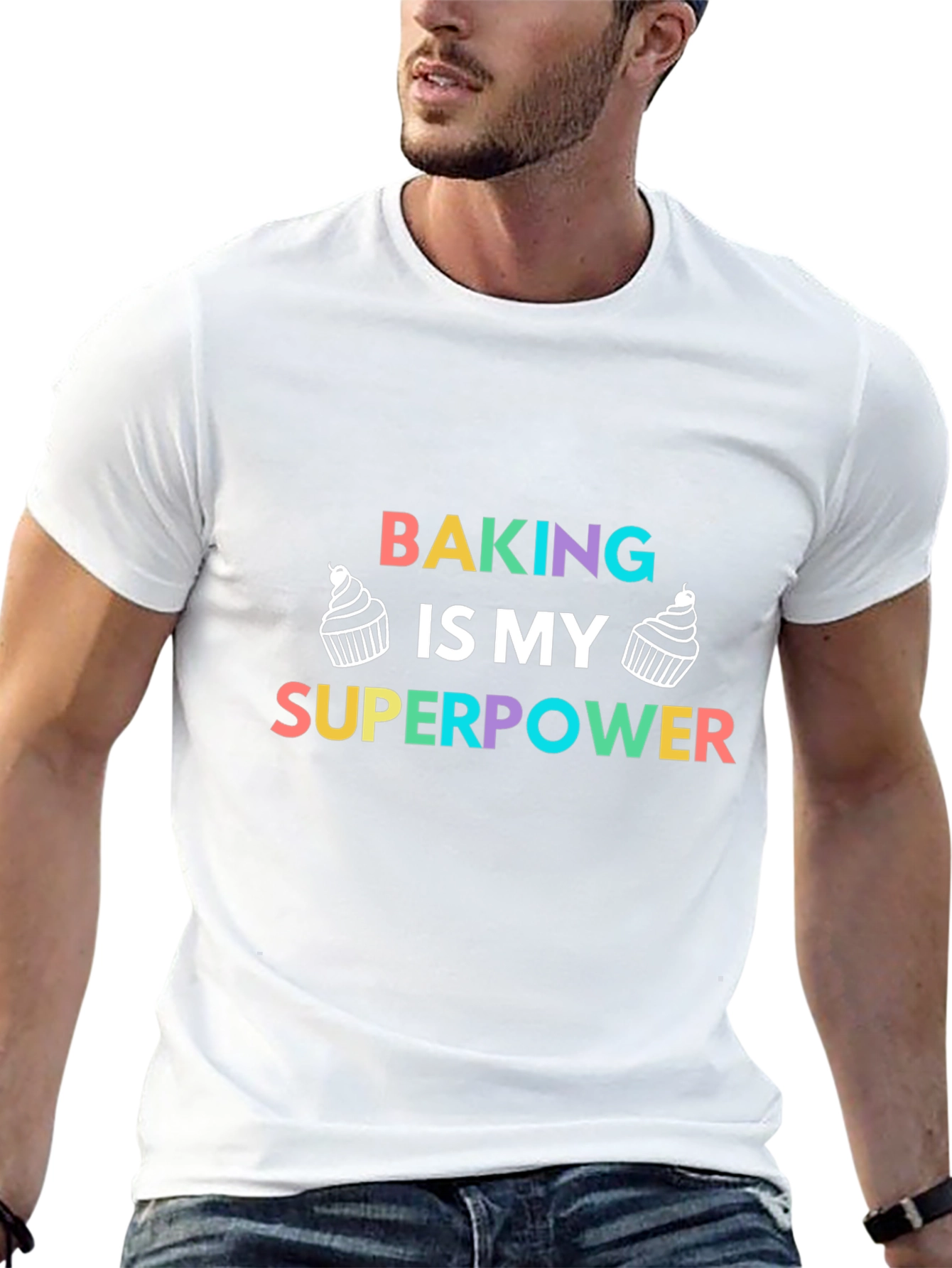 Baking is My Superpower T-Shirt - Black Tee