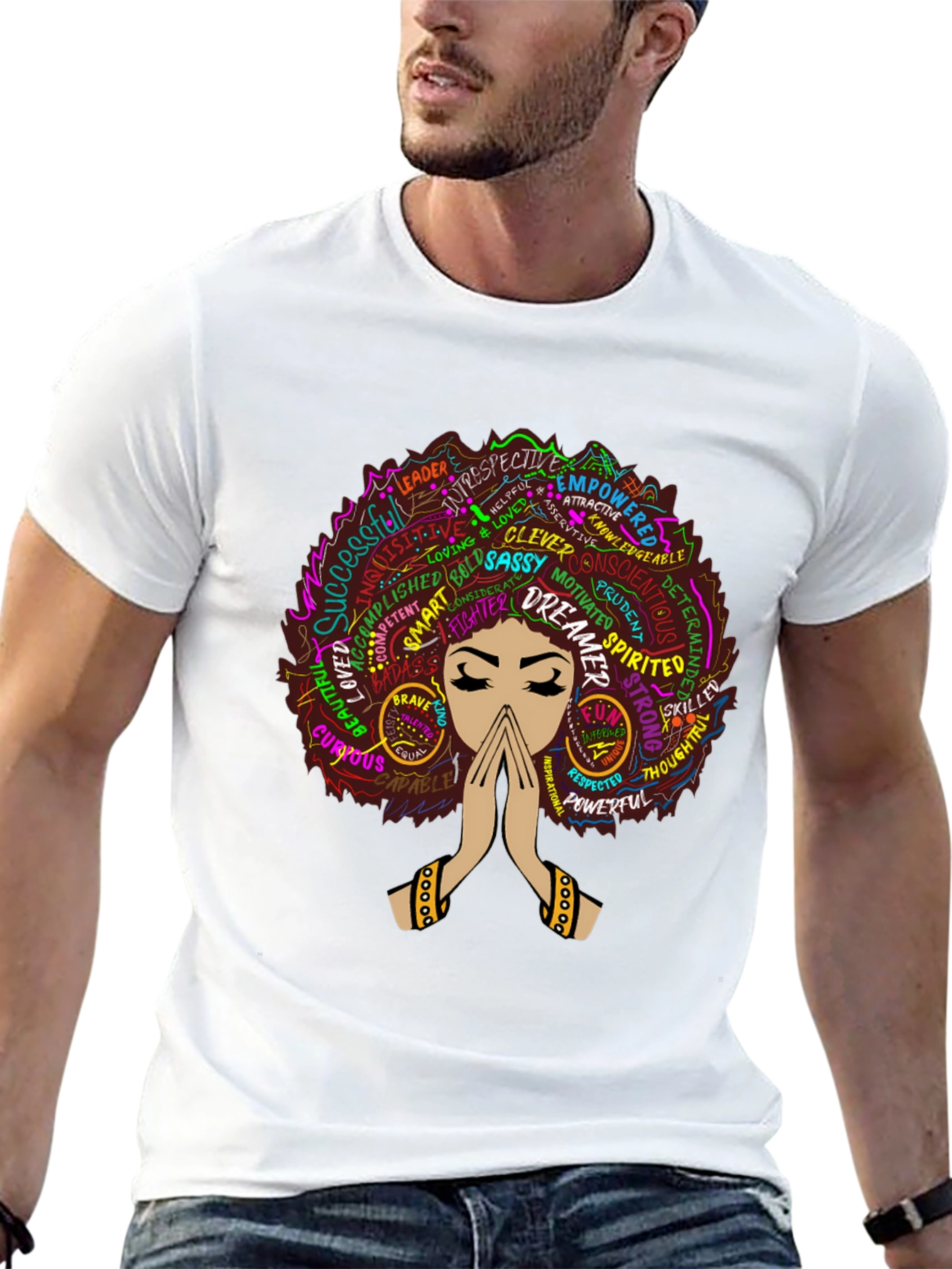 Empowered Woman Graphic T-Shirt - Black