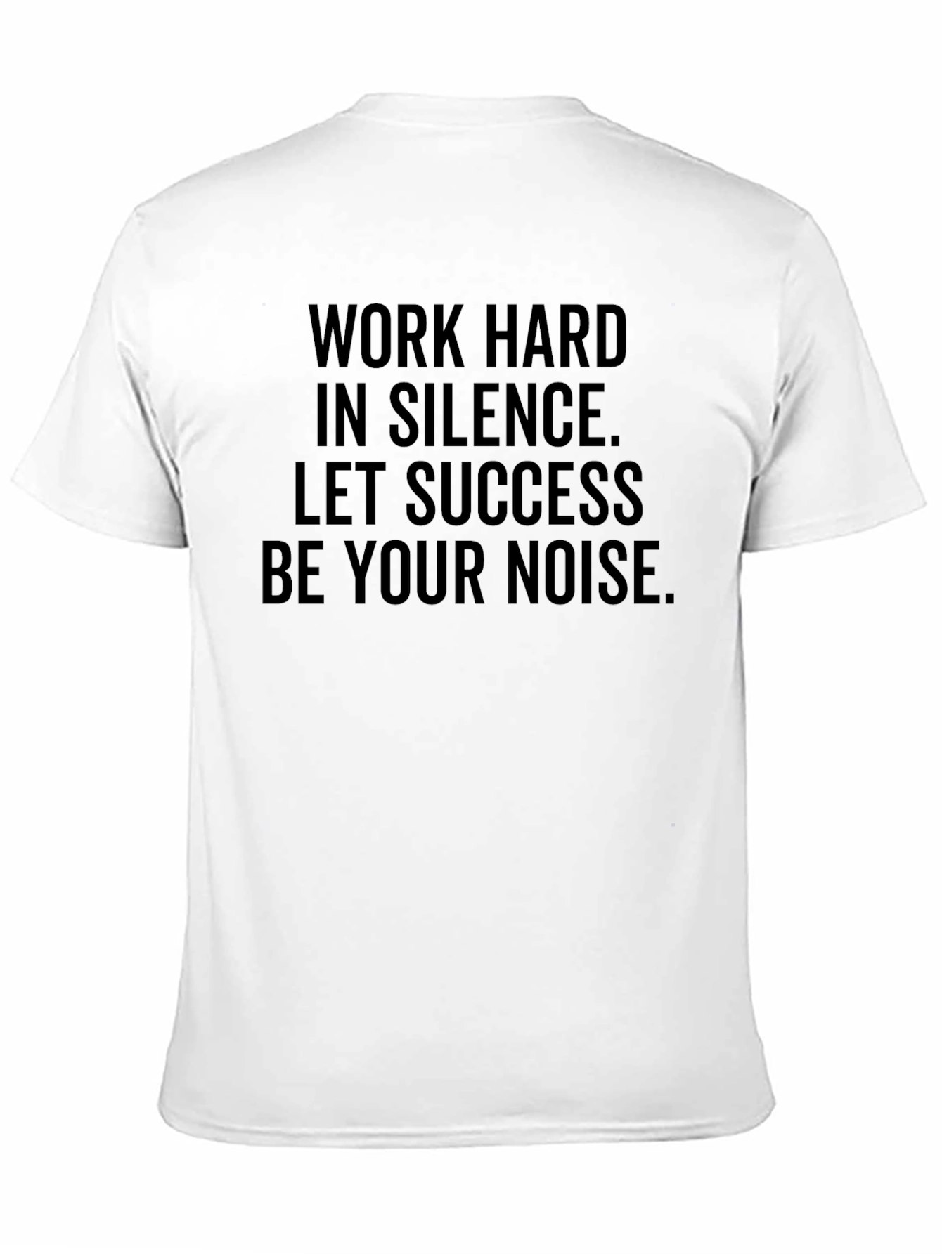 Work Hard in Silence Black Graphic Tee