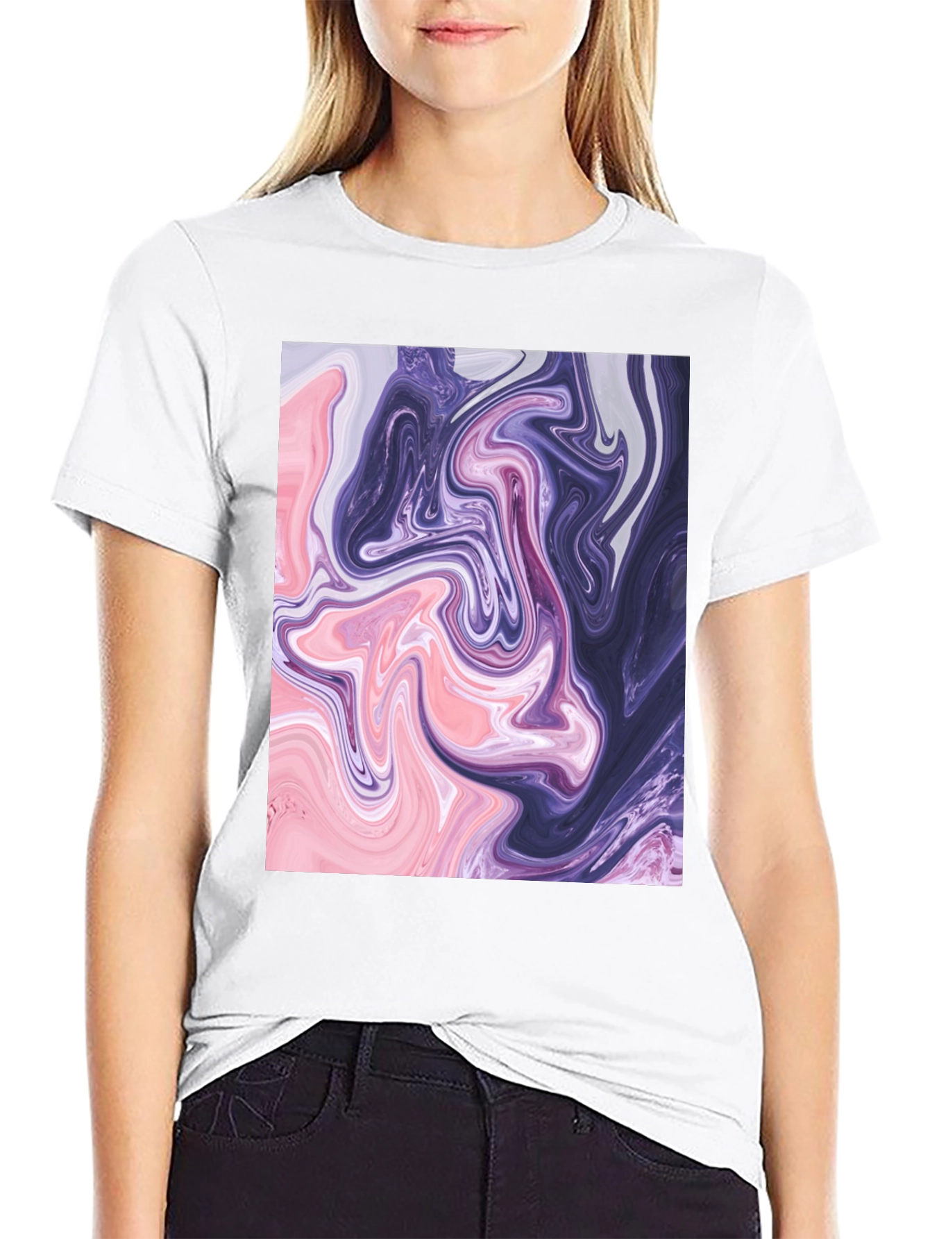 Swirl Graphic Tee - Abstract Art T-Shirt