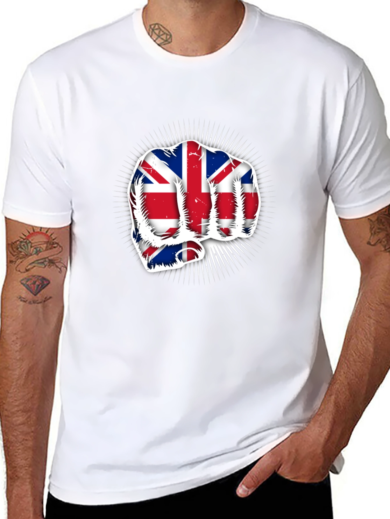 Union Jack Fist Graphic T-Shirt